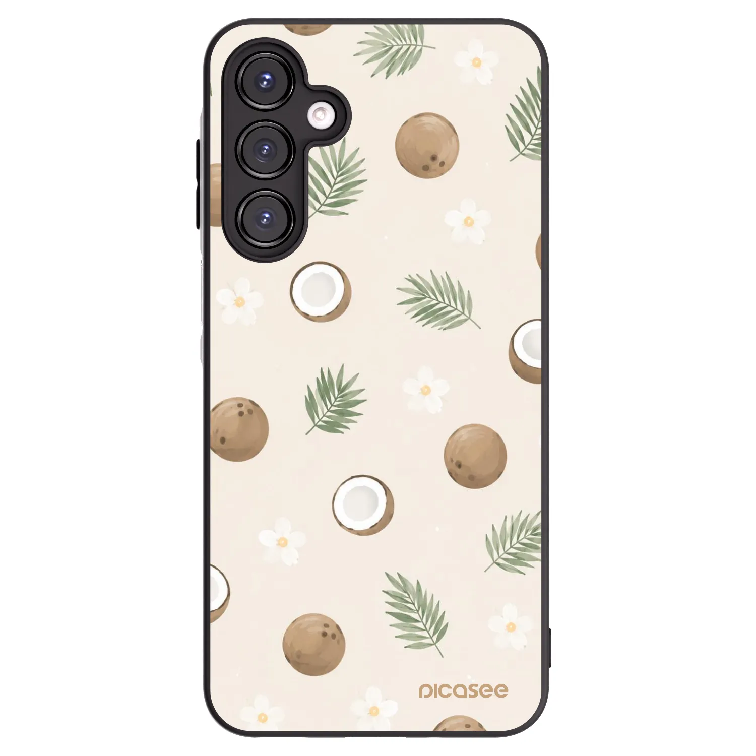 Picasee crna silikonska maskica za Samsung Galaxy A16 5G - Coconut Breeze
