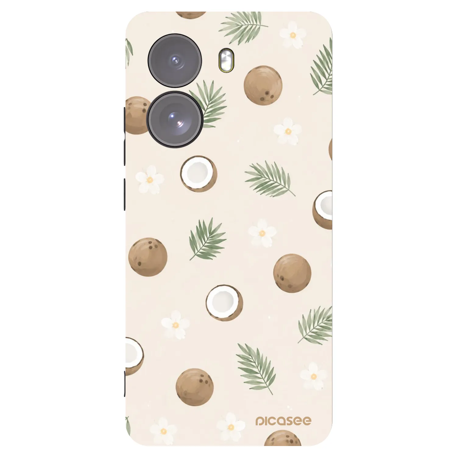 Picasee crna silikonska maskica za Xiaomi Poco X7 - Coconut Breeze