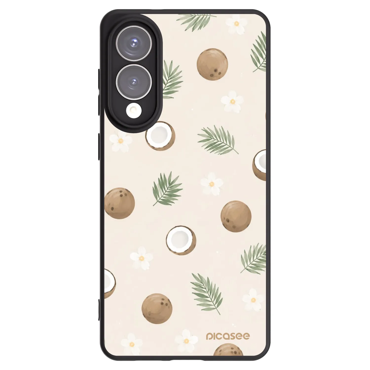 Picasee crna silikonska maskica za Samsung Galaxy S25 Edge 5G - Coconut Breeze