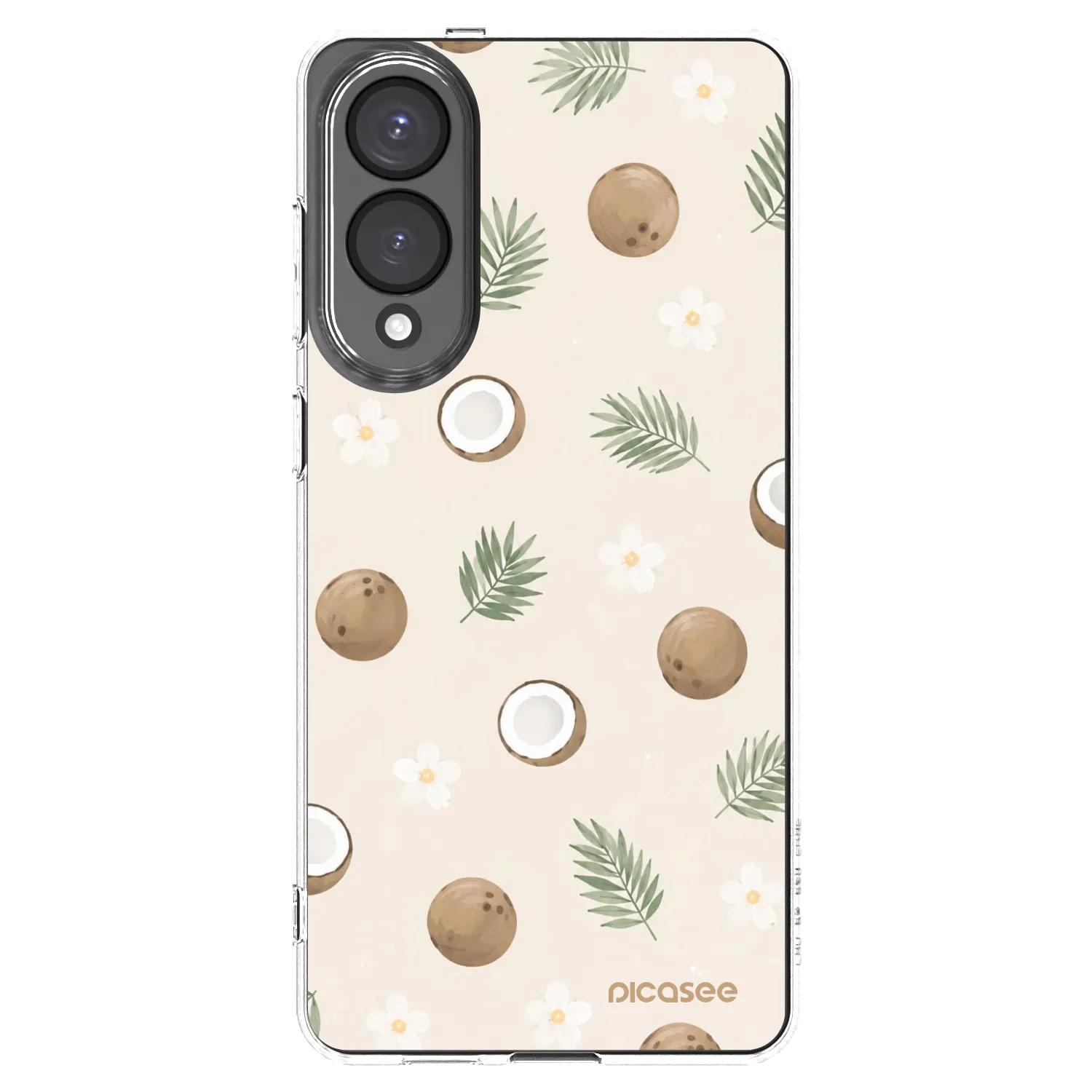 Picasee silikonska prozirna maskica za Samsung Galaxy S25 Edge 5G - Coconut Breeze