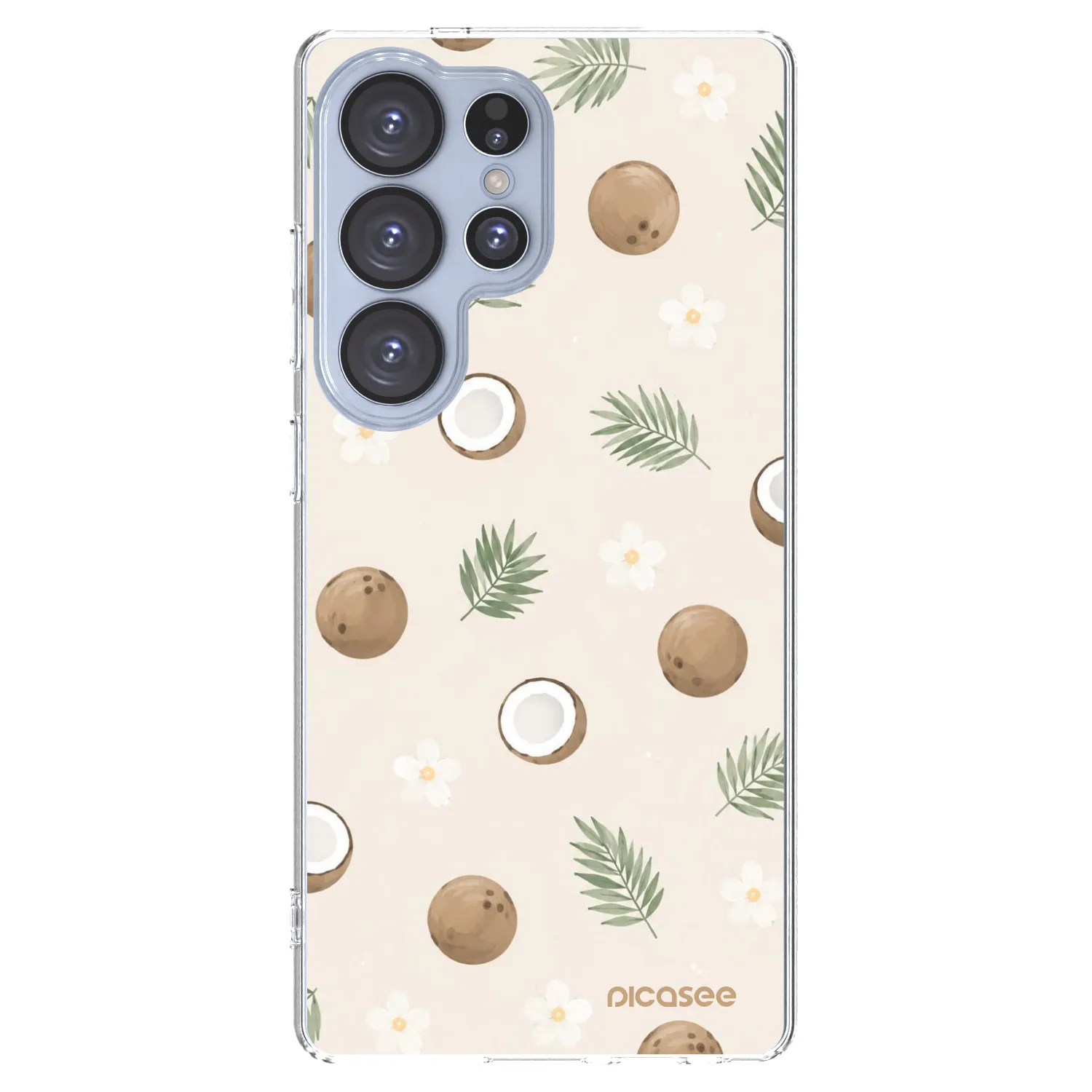 Picasee silikonska prozirna maskica za Samsung Galaxy S25 Ultra 5G - Coconut Breeze