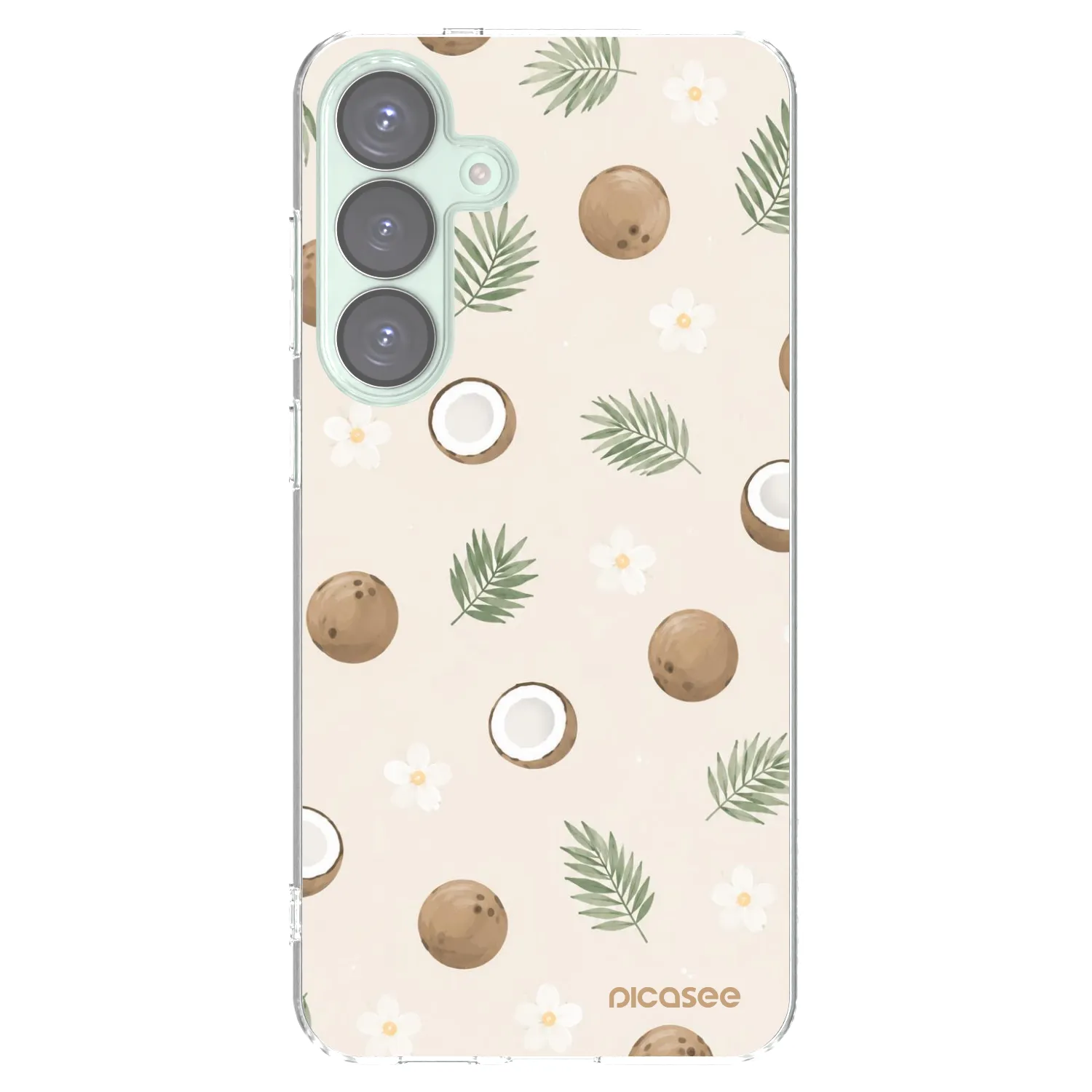 Picasee silikonska prozirna maskica za Samsung Galaxy S25+ 5G - Coconut Breeze