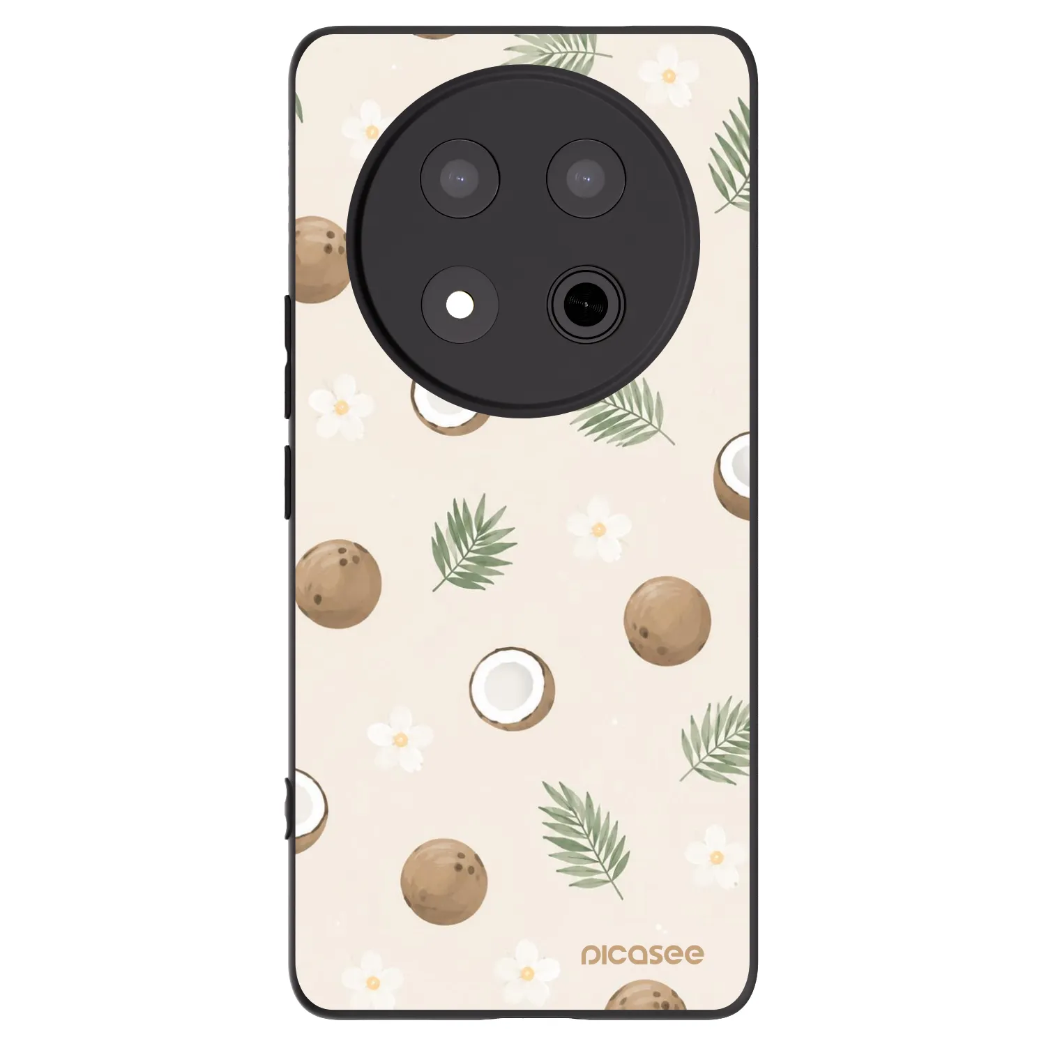 Picasee crna silikonska maskica za Honor Magic7 Lite 5G - Coconut Breeze