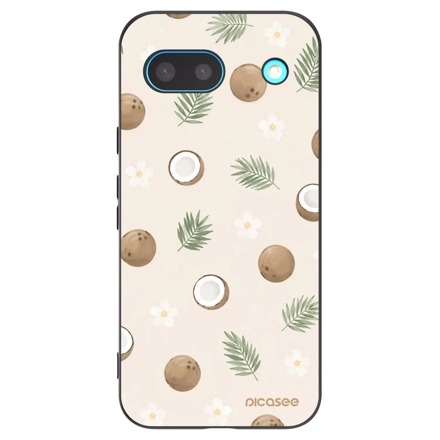 Picasee crna silikonska maskica za Google Pixel 8 - Coconut Breeze