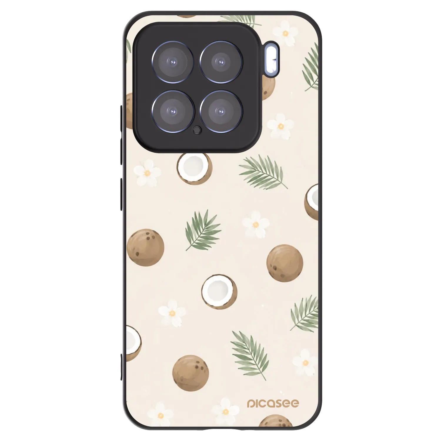 Picasee crna silikonska maskica za Xiaomi 15 - Coconut Breeze