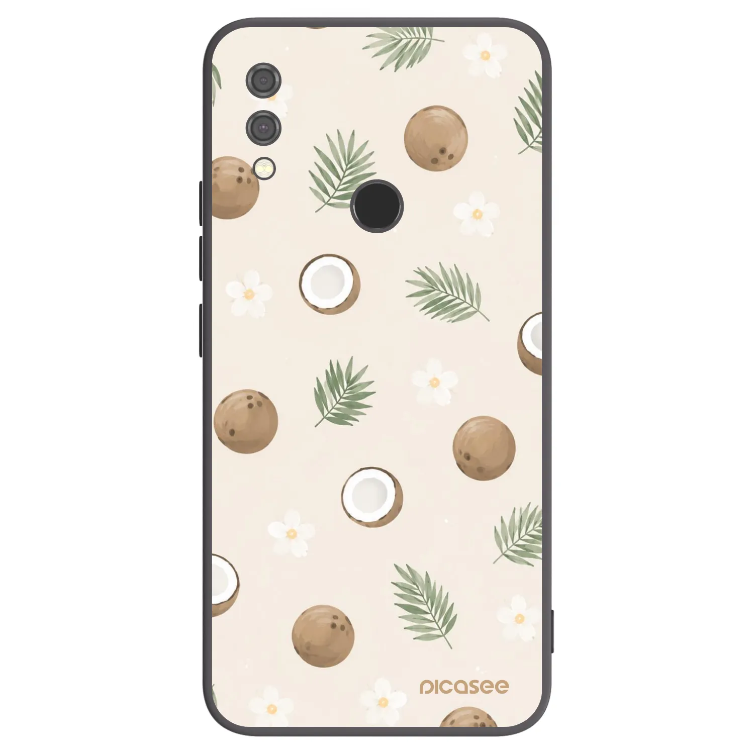 Picasee crna silikonska maskica za Xiaomi Redmi Note 7 - Coconut Breeze