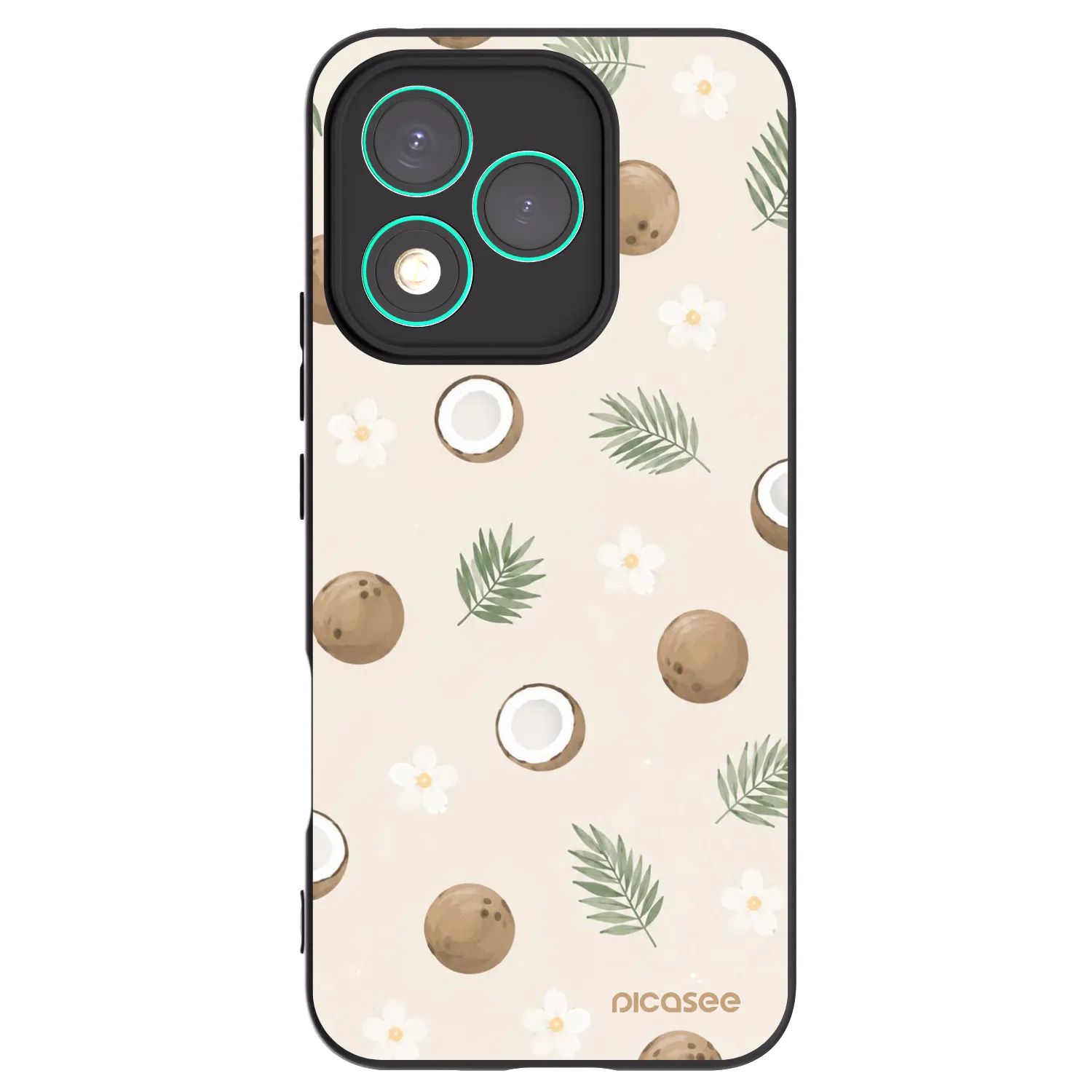 Picasee crna silikonska maskica za Honor 400 Lite 5G - Coconut Breeze