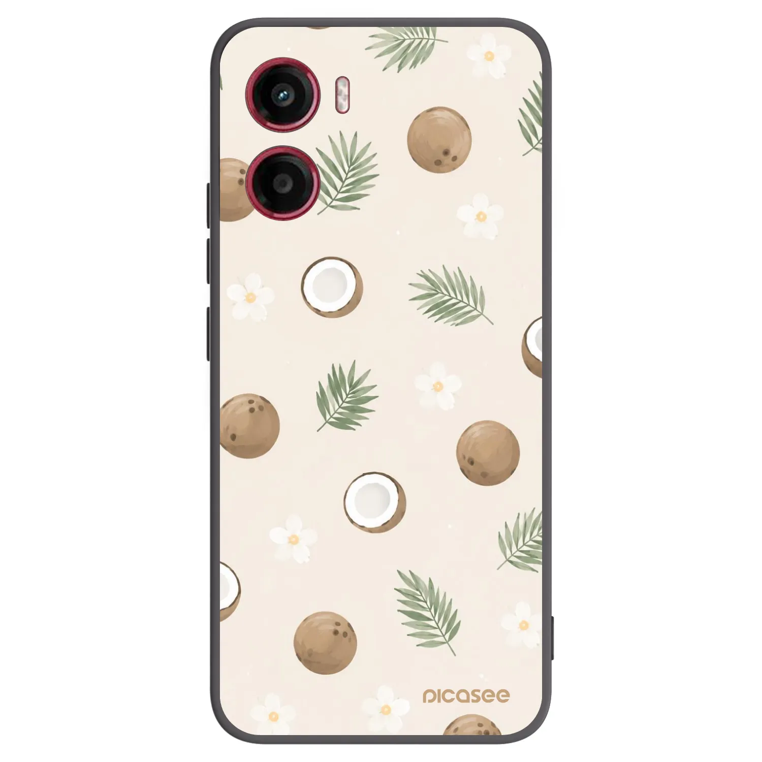 Picasee crna silikonska maskica za Motorola Moto G05 - Coconut Breeze