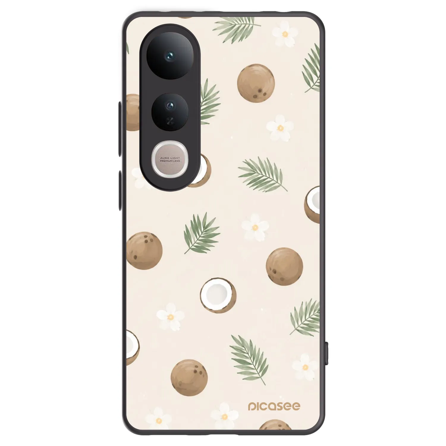 Crna silikonska maskica za Vivo V50 Lite 5G - Coconut Breeze