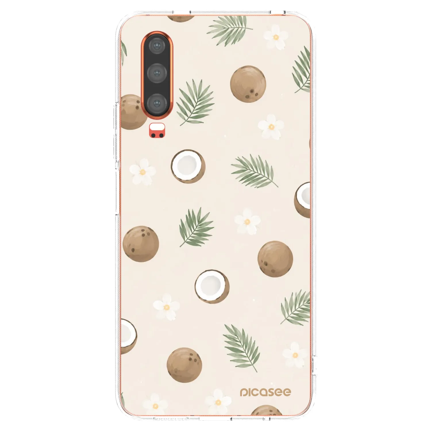 Picasee silikonska prozirna maskica za Huawei P30 - Coconut Breeze