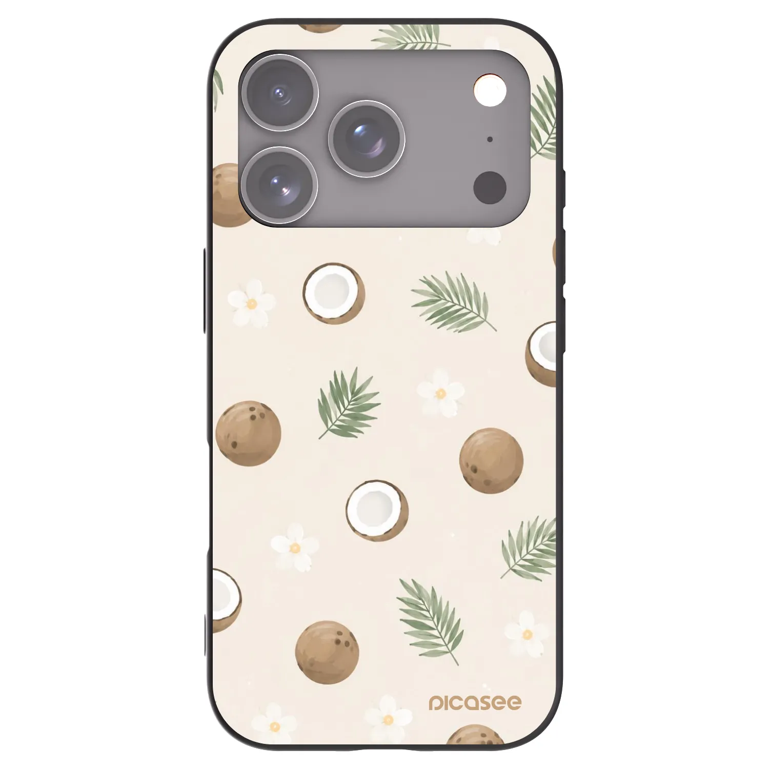 Picasee crna silikonska maskica za Apple iPhone 17 Pro - Coconut Breeze