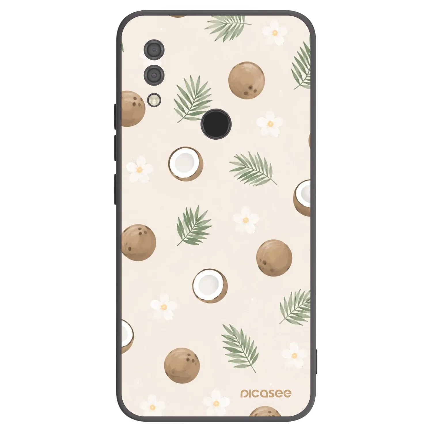 Picasee crna silikonska maskica za Xiaomi Redmi 7 - Coconut Breeze