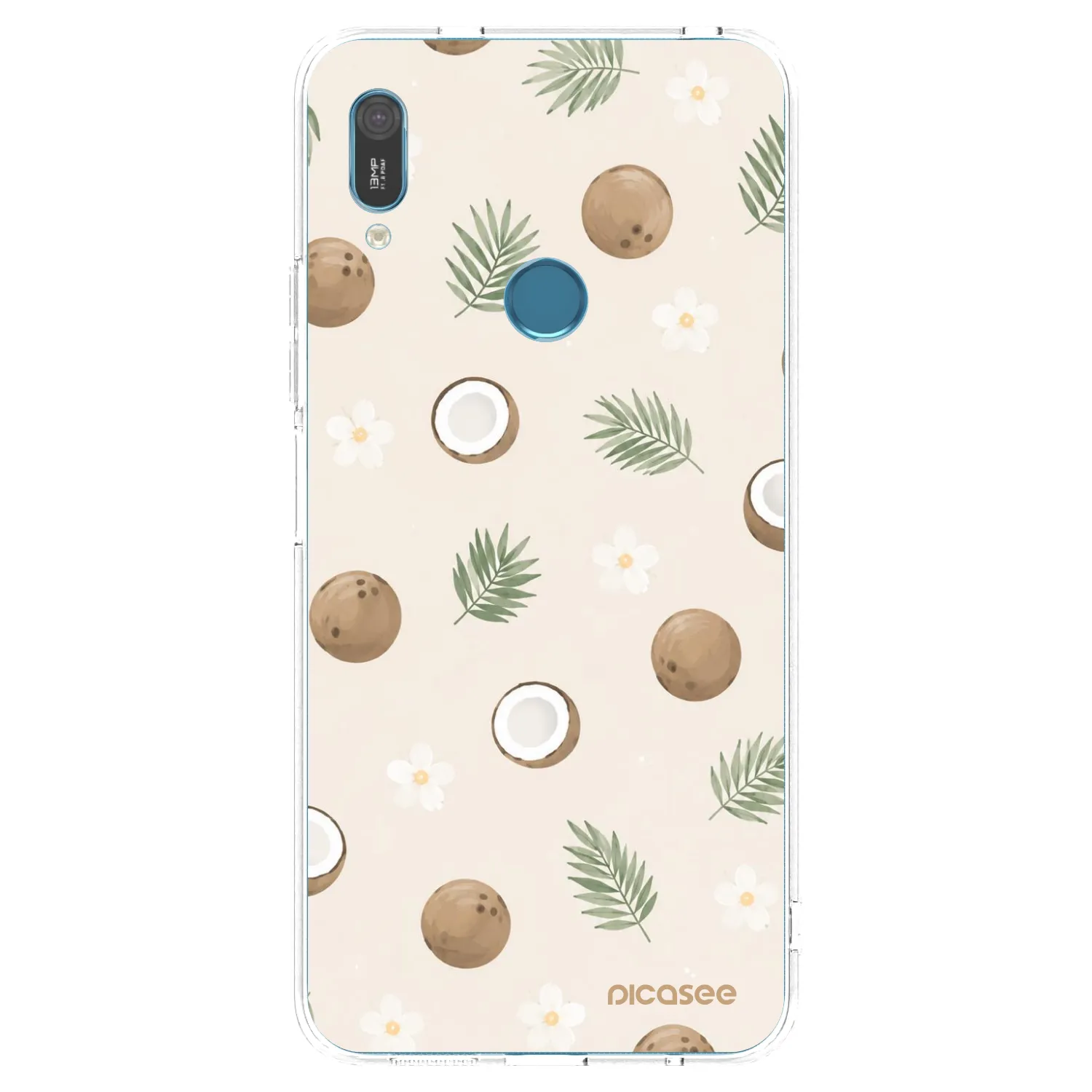 Picasee silikonska prozirna maskica za Huawei Y6 2019 - Coconut Breeze