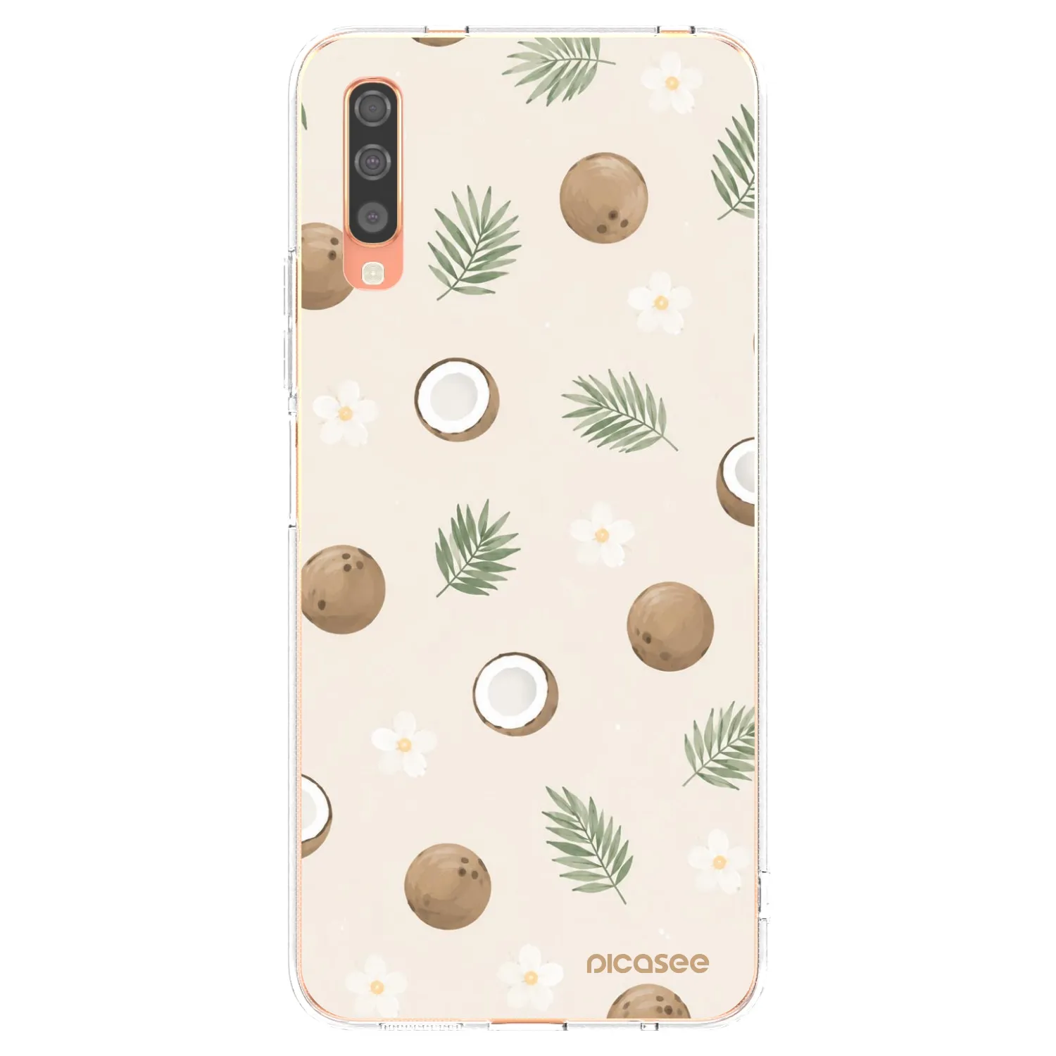 Picasee silikonska prozirna maskica za Samsung Galaxy A70 A705F - Coconut Breeze