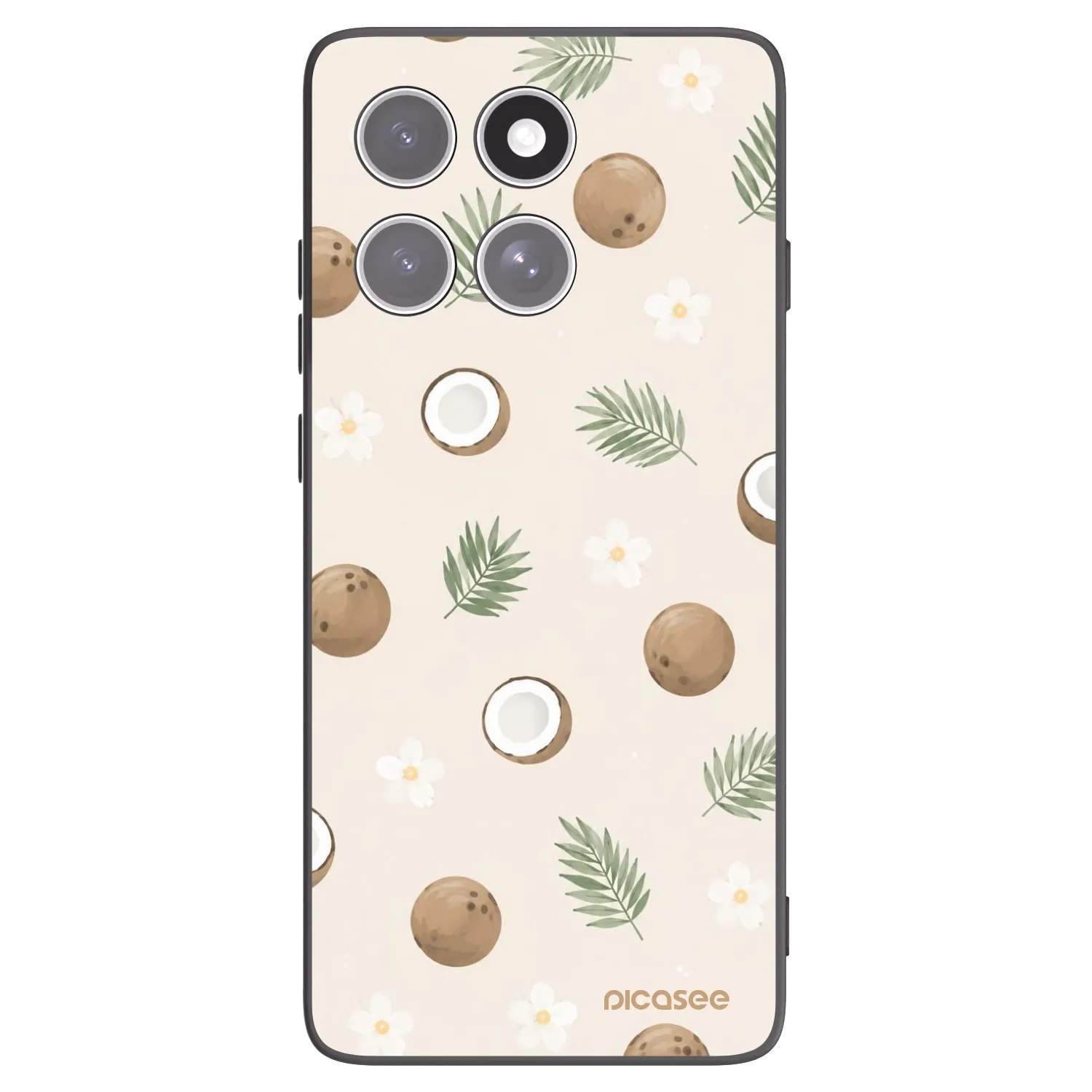 Picasee crna silikonska maskica za Motorola Edge 60 Pro - Coconut Breeze