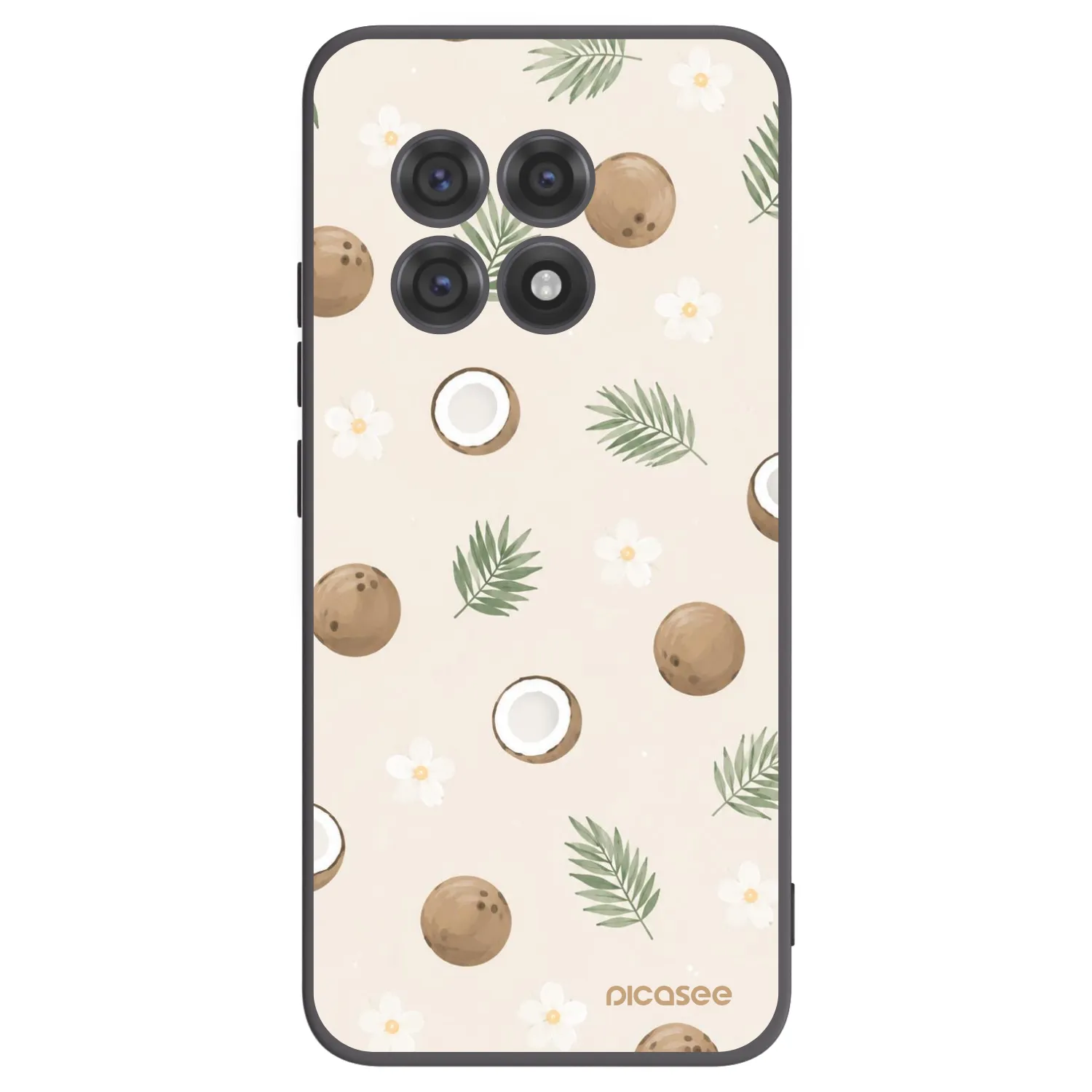 Picasee crna silikonska maskica za OnePlus 13R 5G - Coconut Breeze
