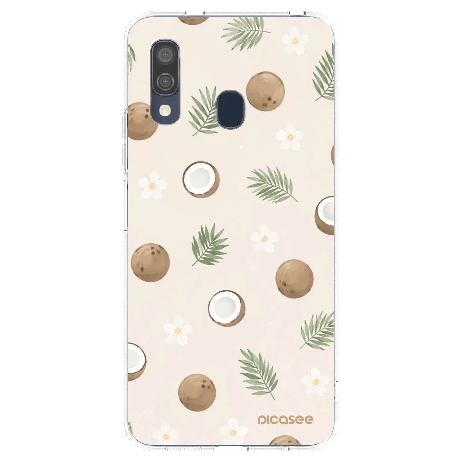 Picasee silikonska prozirna maskica za Samsung Galaxy A40 A405F - Coconut Breeze