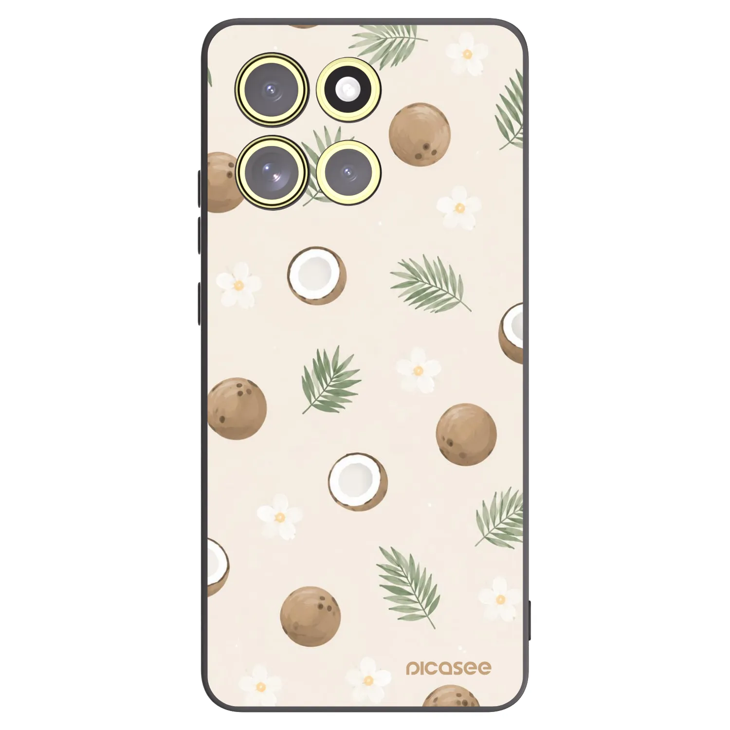 Picasee crna silikonska maskica za Motorola Moto G86 5G - Coconut Breeze