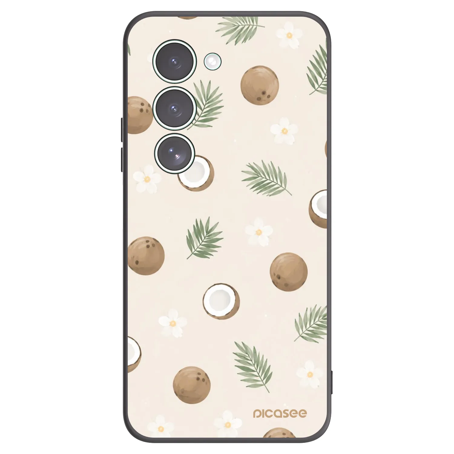 Picasee crna silikonska maskica za Xiaomi Redmi 15 5G - Coconut Breeze