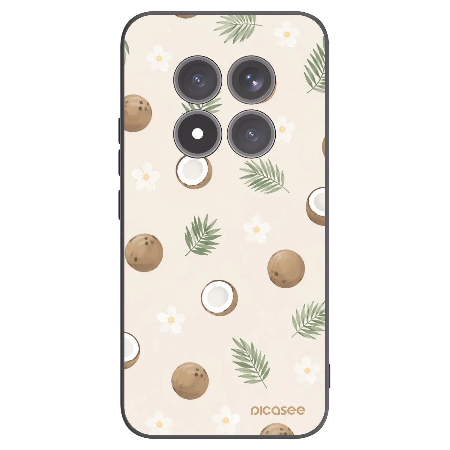 Picasee crna silikonska maskica za Xiaomi Redmi Note 15 Pro+ - Coconut Breeze