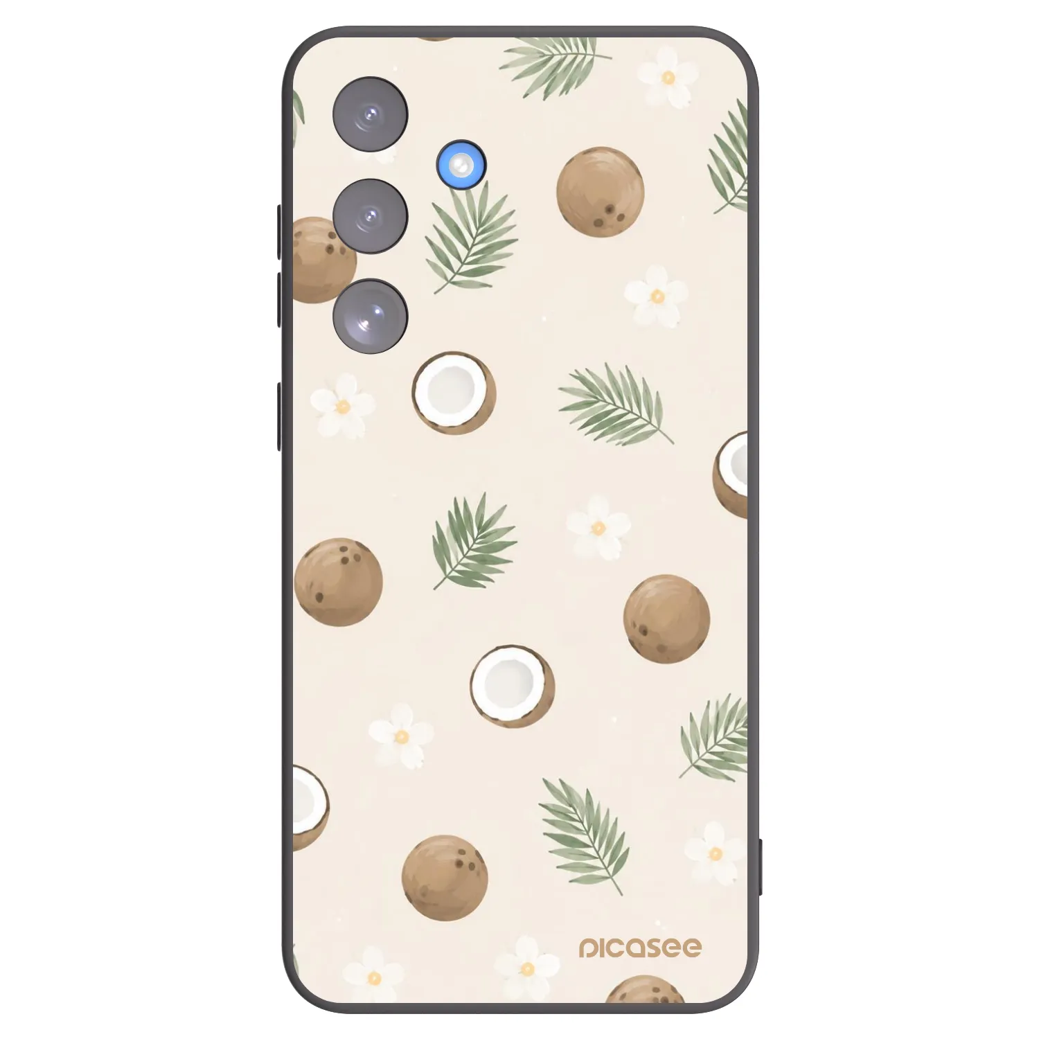 Picasee crna silikonska maskica za Samsung Galaxy S25 FE 5G - Coconut Breeze