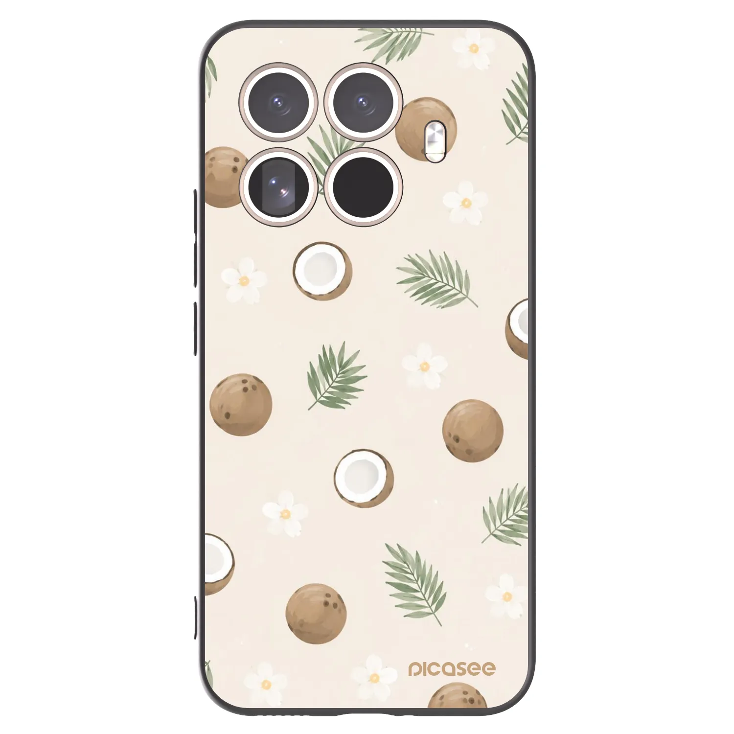 Picasee crna silikonska maskica za Xiaomi 15T Pro - Coconut Breeze