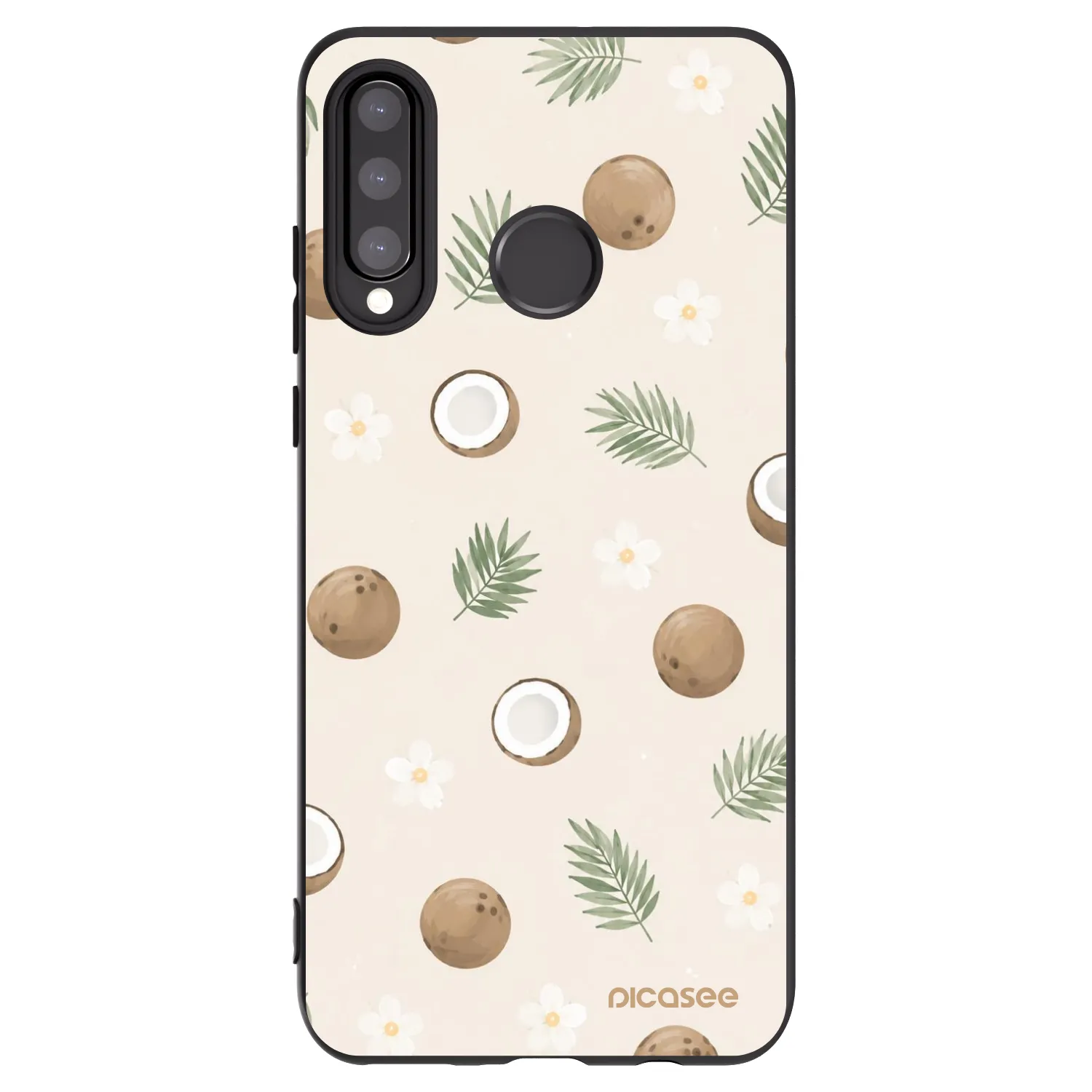 Picasee crna silikonska maskica za Huawei P30 Lite - Coconut Breeze