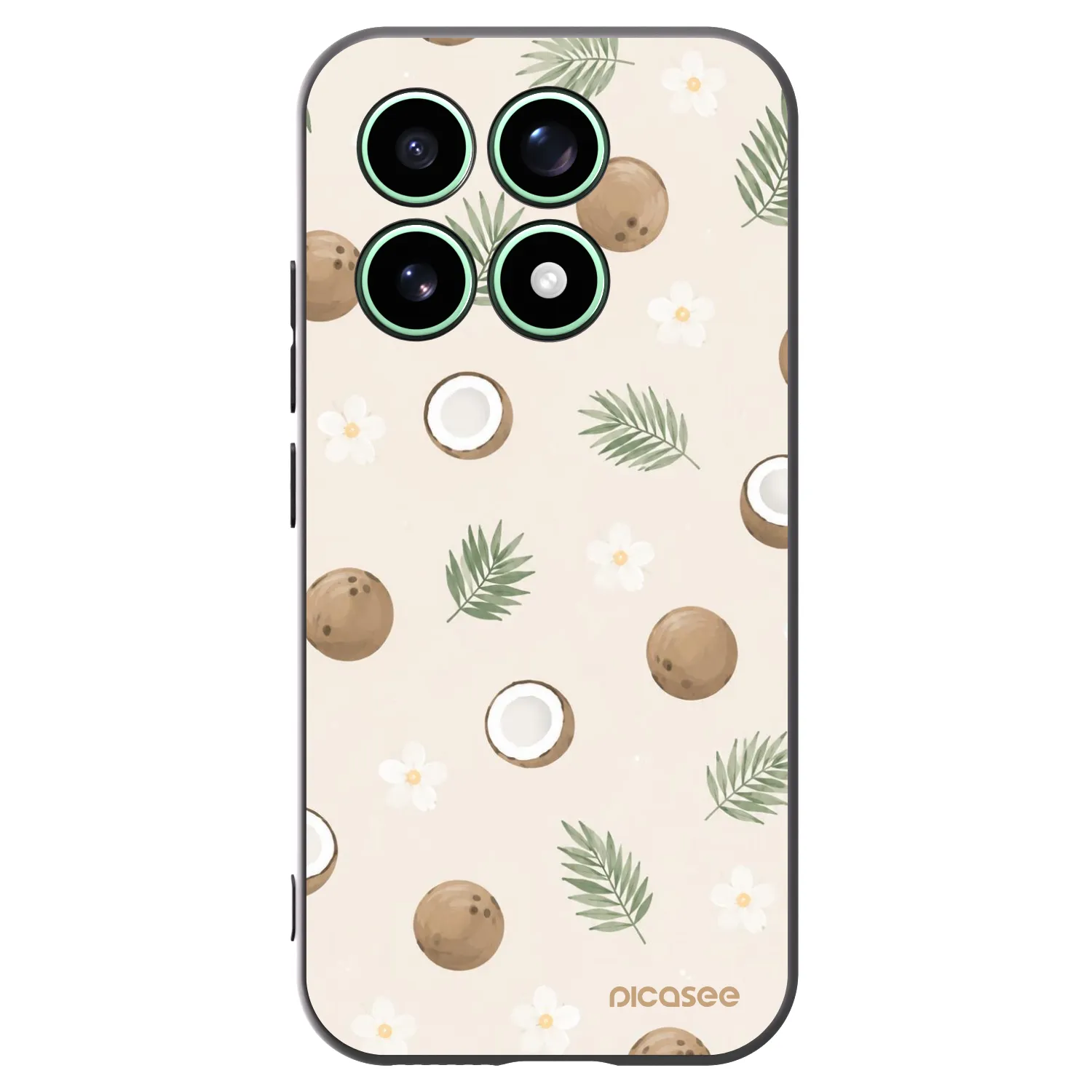 Picasee crna silikonska maskica za Xiaomi 17 - Coconut Breeze