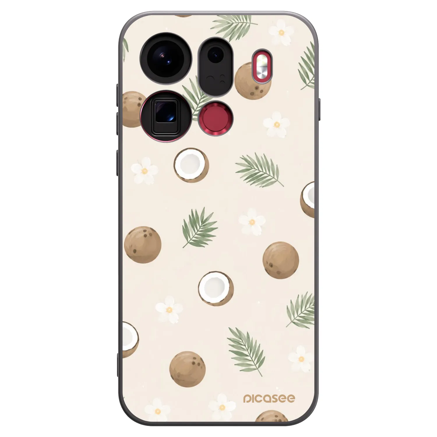 Picasee crna silikonska maskica za OPPO Find X9 Pro - Coconut Breeze