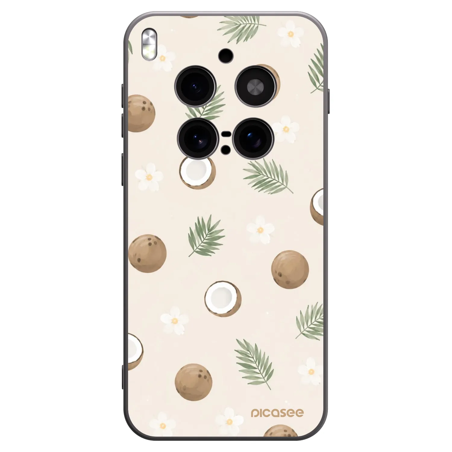 Picasee crna silikonska maskica za Vivo X300 Pro - Coconut Breeze