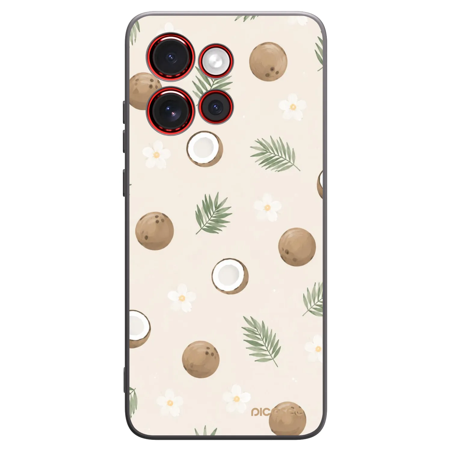 Picasee crna silikonska maskica za Motorola Edge 60 Neo 5G - Coconut Breeze