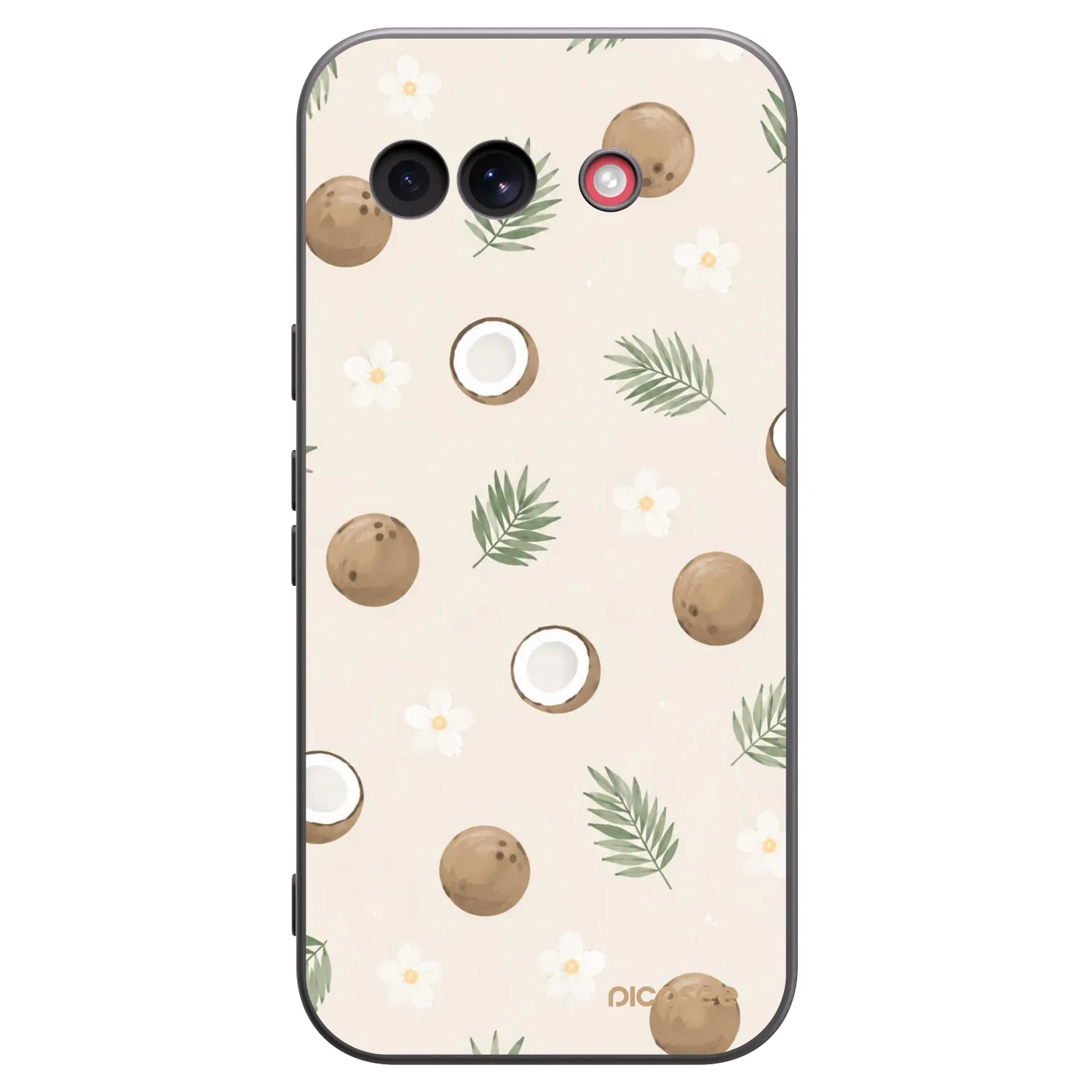 Picasee crna silikonska maskica za Google Pixel 10a - Coconut Breeze