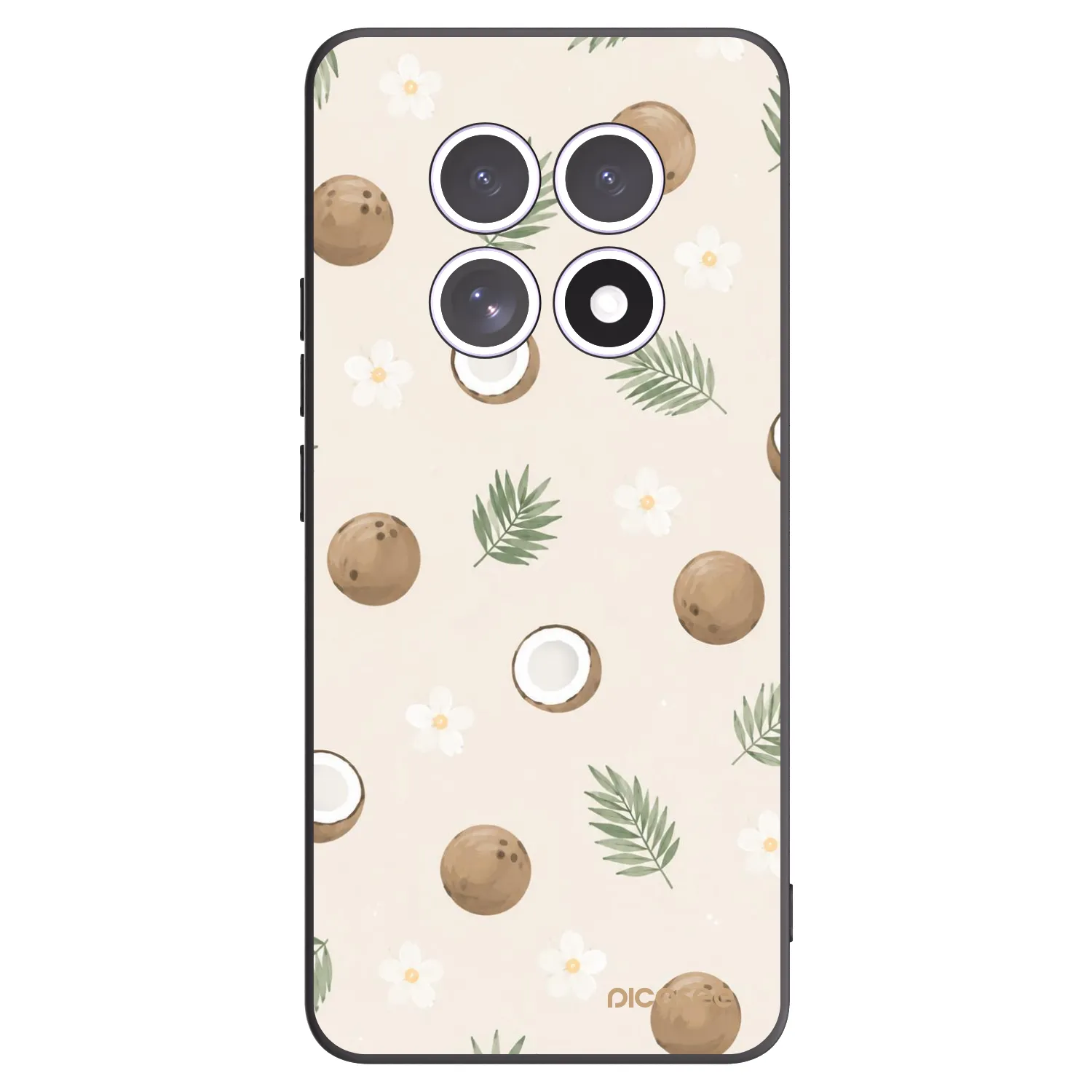 Picasee crna silikonska maskica za Xiaomi Redmi Note 15 5G - Coconut Breeze