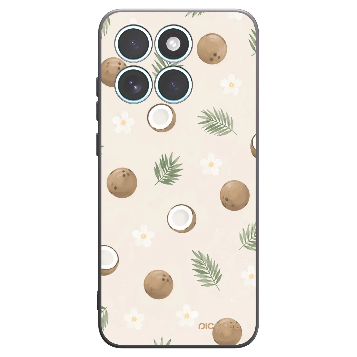 Picasee crna silikonska maskica za Motorola Edge 70 Fusion - Coconut Breeze