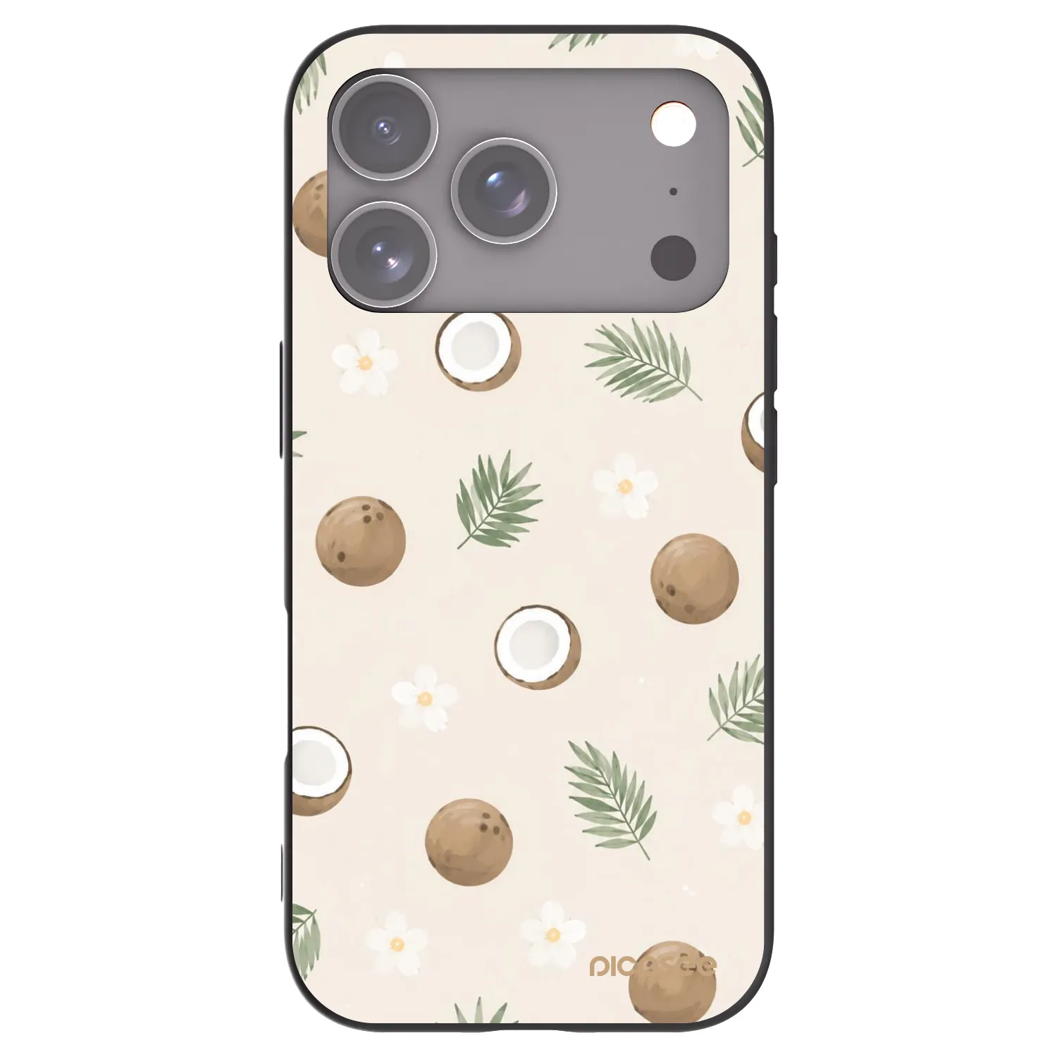 Picasee crna silikonska maskica za Apple iPhone 18 Pro - Coconut Breeze