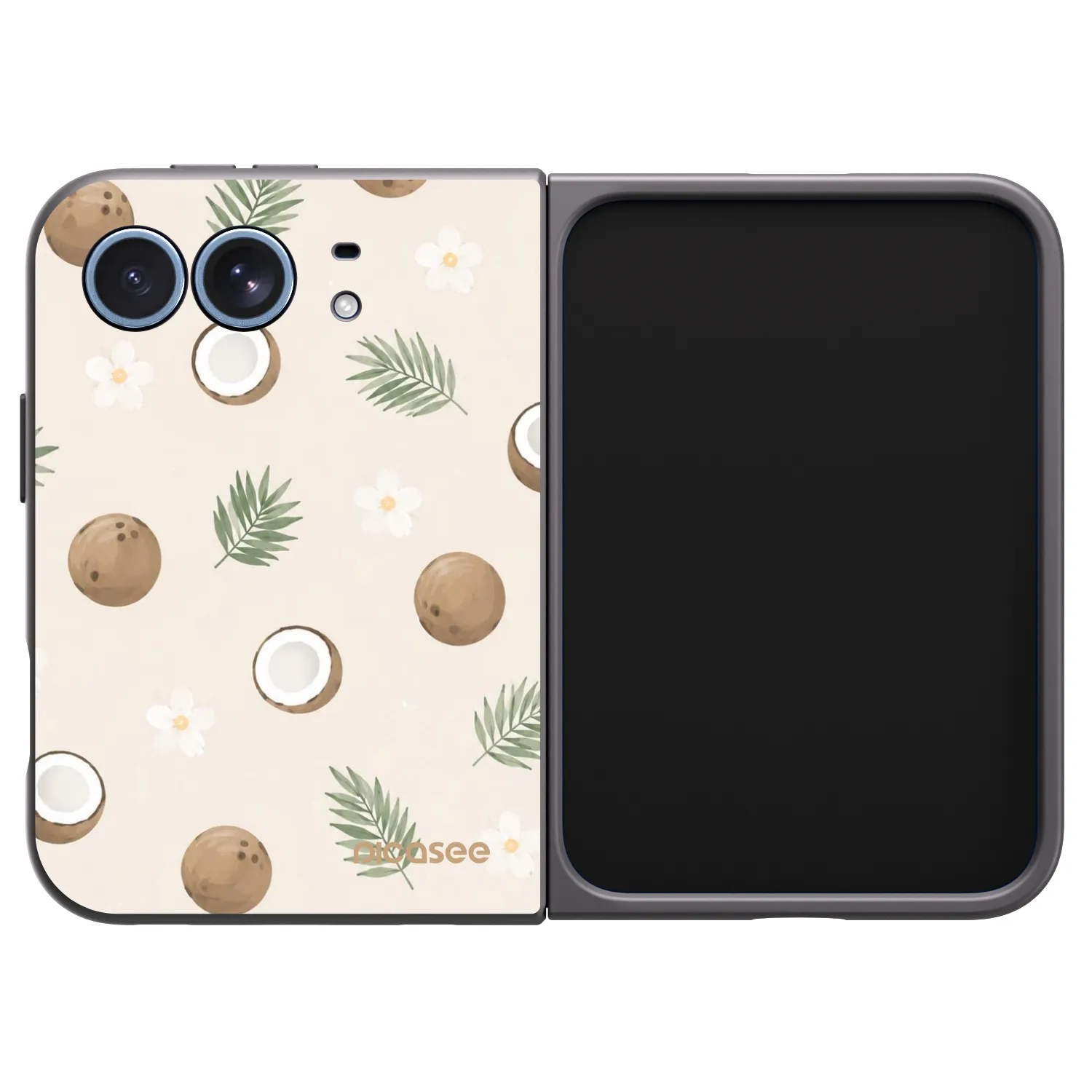 Picasee crna silikonska maskica za Apple iPhone Ultra - Coconut Breeze