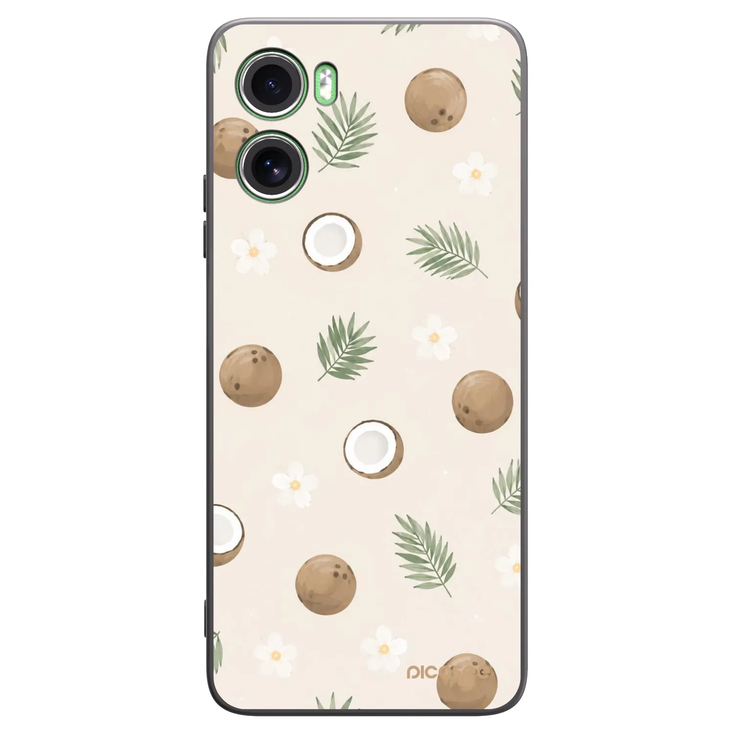 Picasee crna silikonska maskica za Motorola Moto G06 - Coconut Breeze