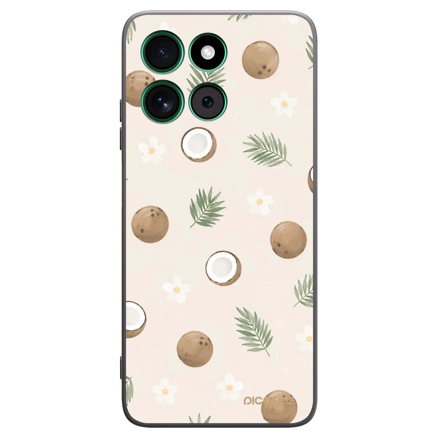 Picasee crna silikonska maskica za Motorola Moto G57 Power - Coconut Breeze