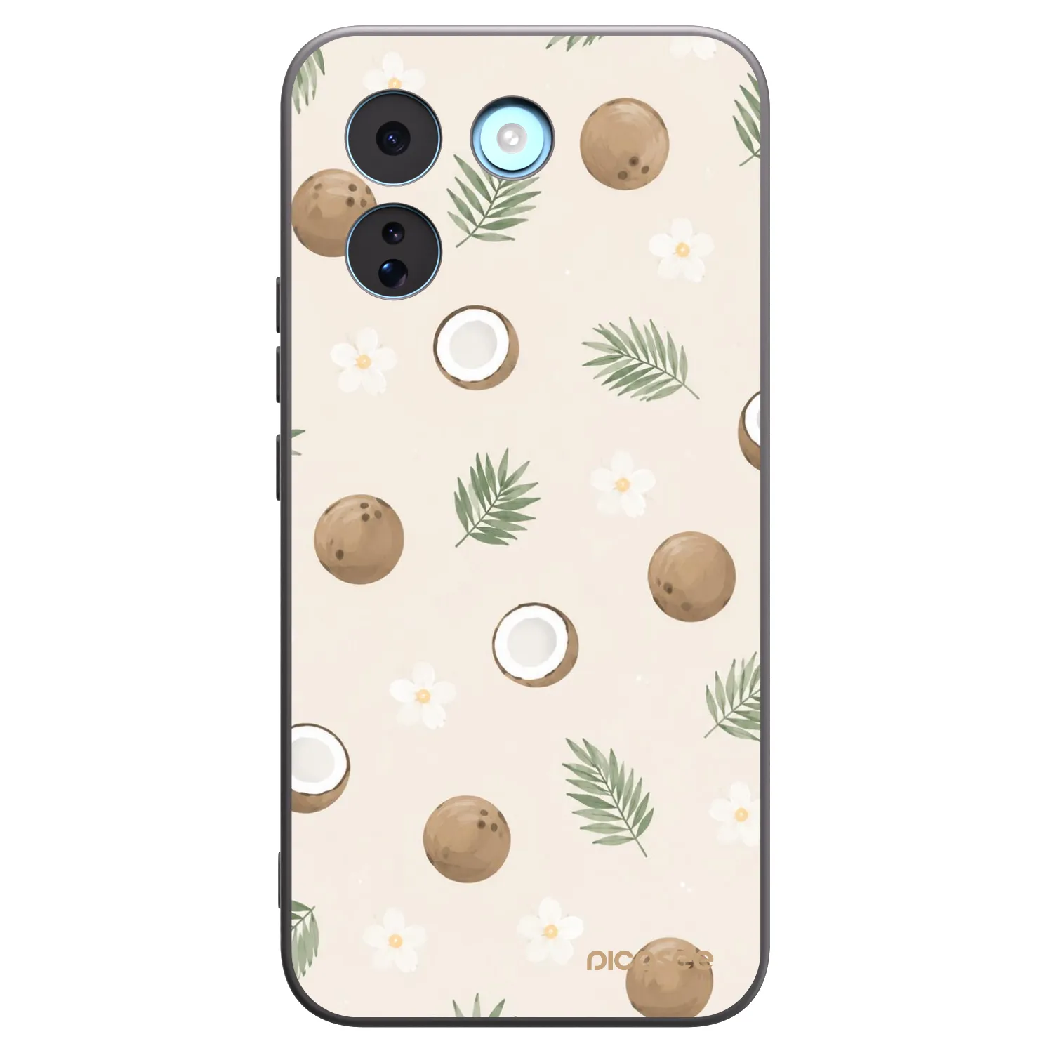 Picasee crna silikonska maskica za Xiaomi Redmi Note 17 Pro MAX 5G - Coconut Breeze
