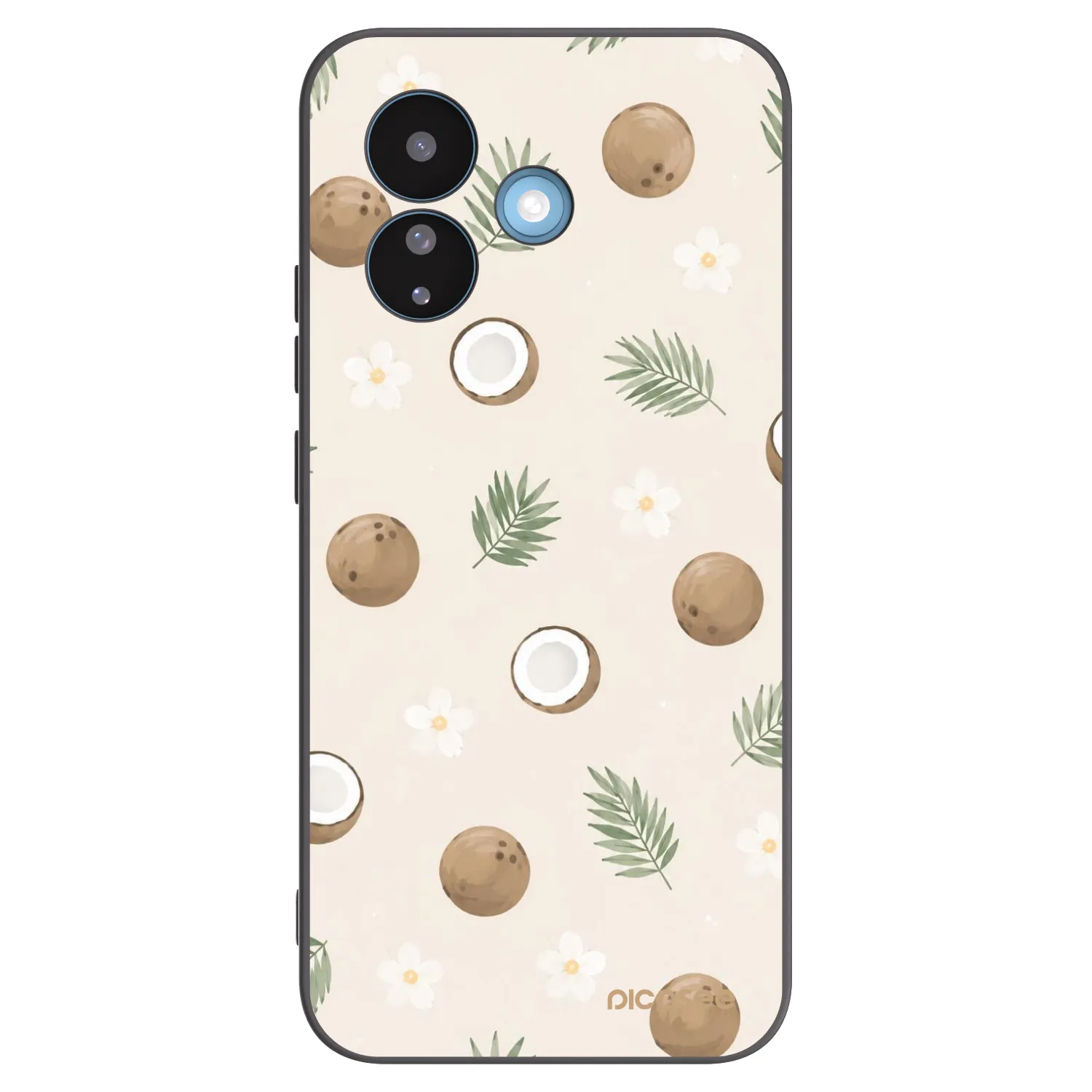Picasee crna silikonska maskica za Xiaomi Redmi Note 17 Pro 5G - Coconut Breeze