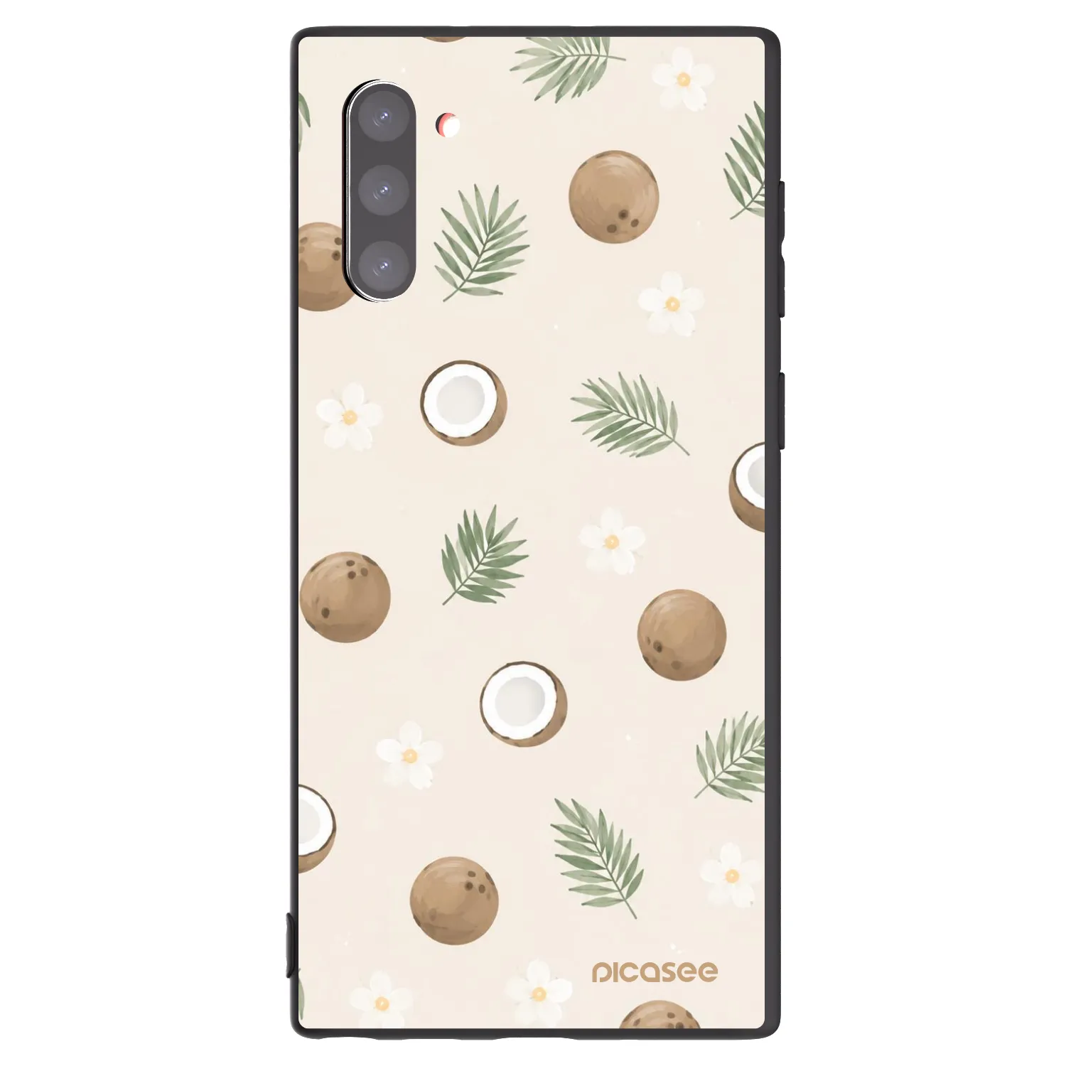 Picasee crna silikonska maskica za Samsung Galaxy Note 10 N970F - Coconut Breeze