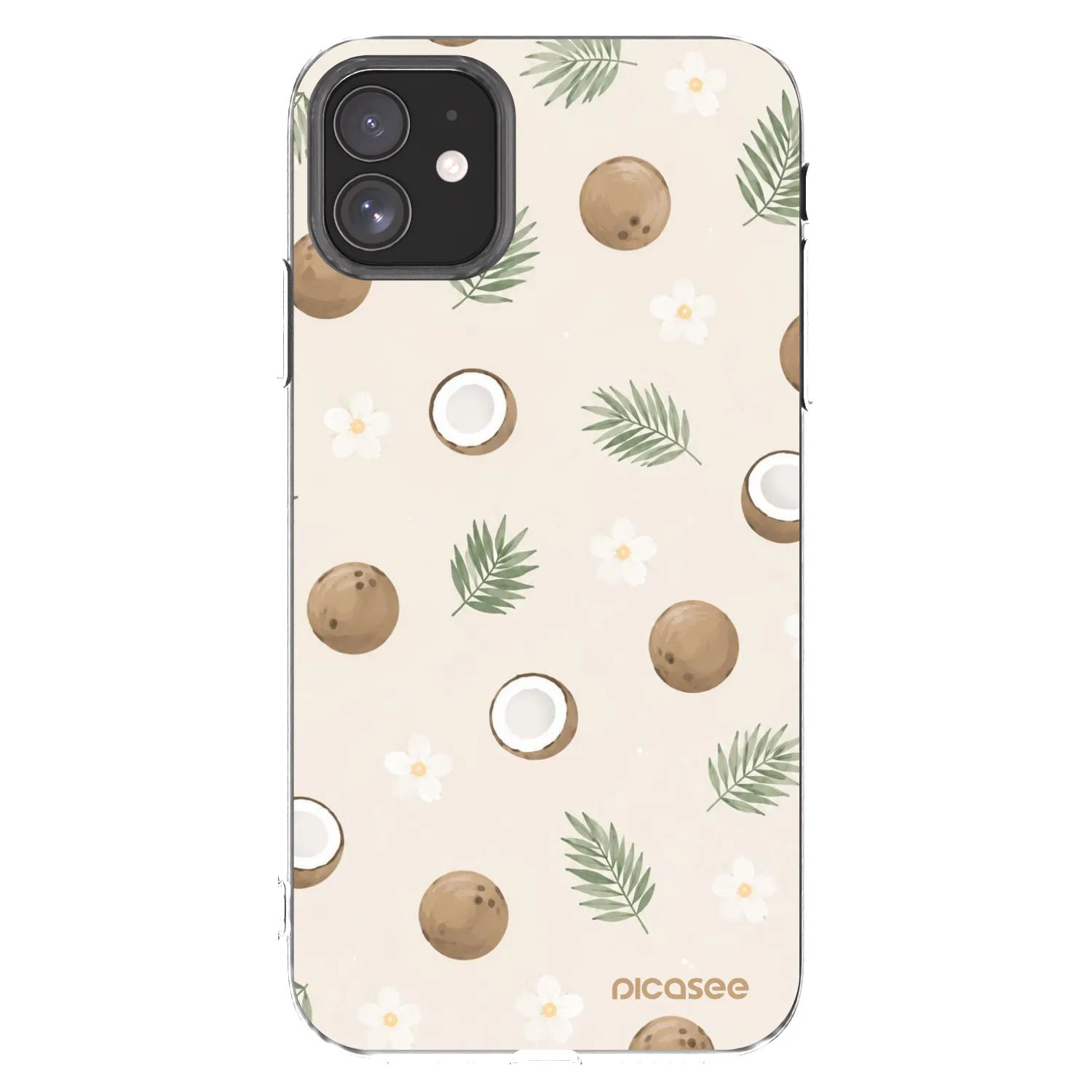 Picasee silikonska prozirna maskica za Apple iPhone 11 - Coconut Breeze