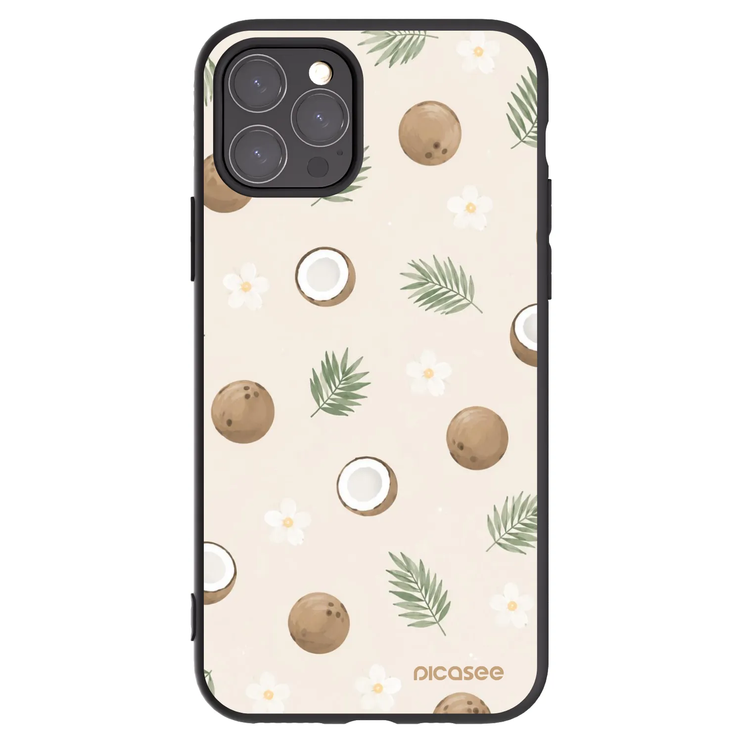 Picasee crna silikonska maskica za Apple iPhone 11 Pro - Coconut Breeze
