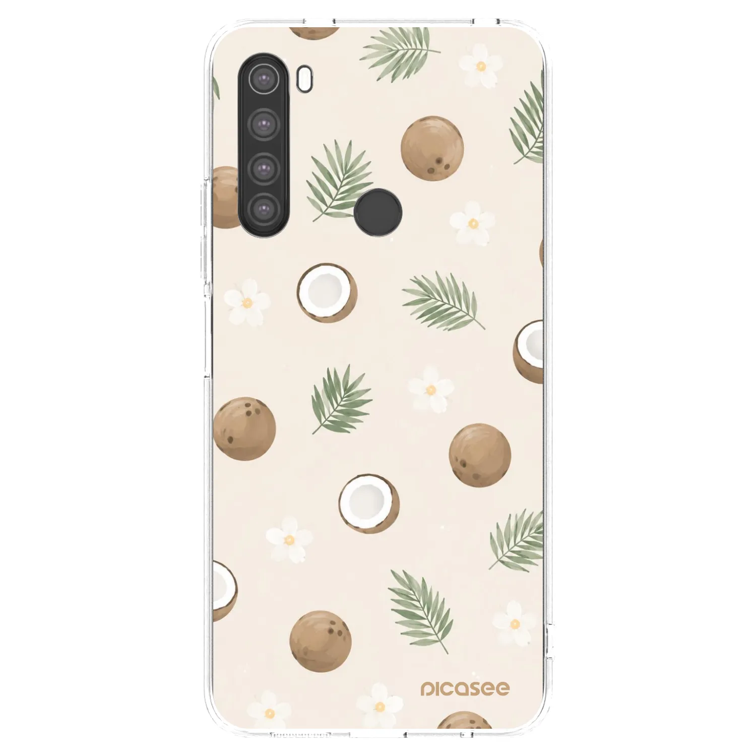 Picasee silikonska prozirna maskica za Xiaomi Redmi Note 8 - Coconut Breeze