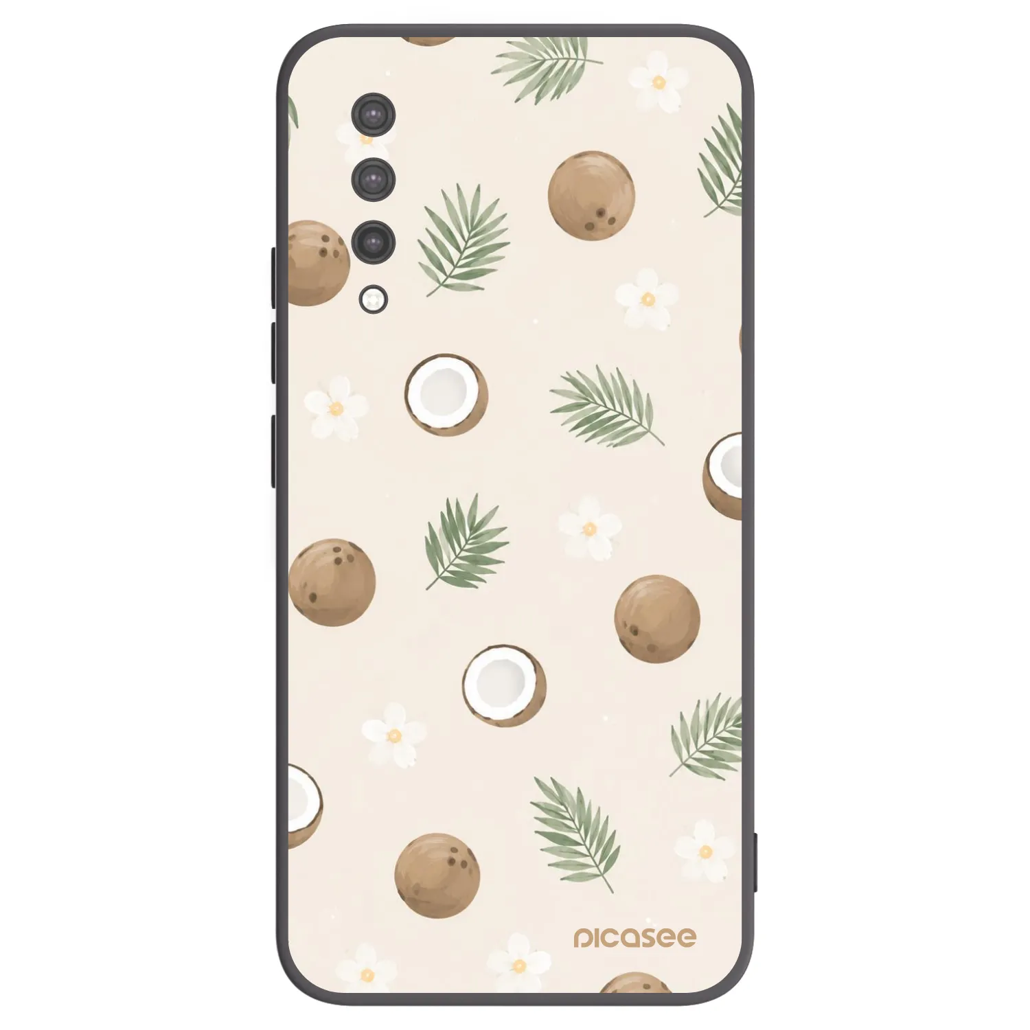 Picasee crna silikonska maskica za Xiaomi Mi 9 Lite - Coconut Breeze