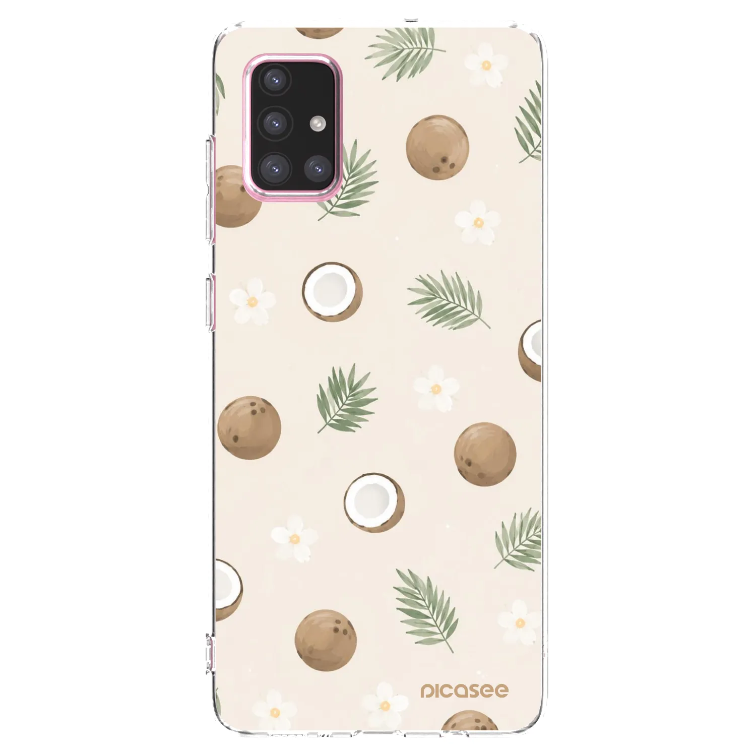 Picasee silikonska prozirna maskica za Samsung Galaxy A71 A715F - Coconut Breeze