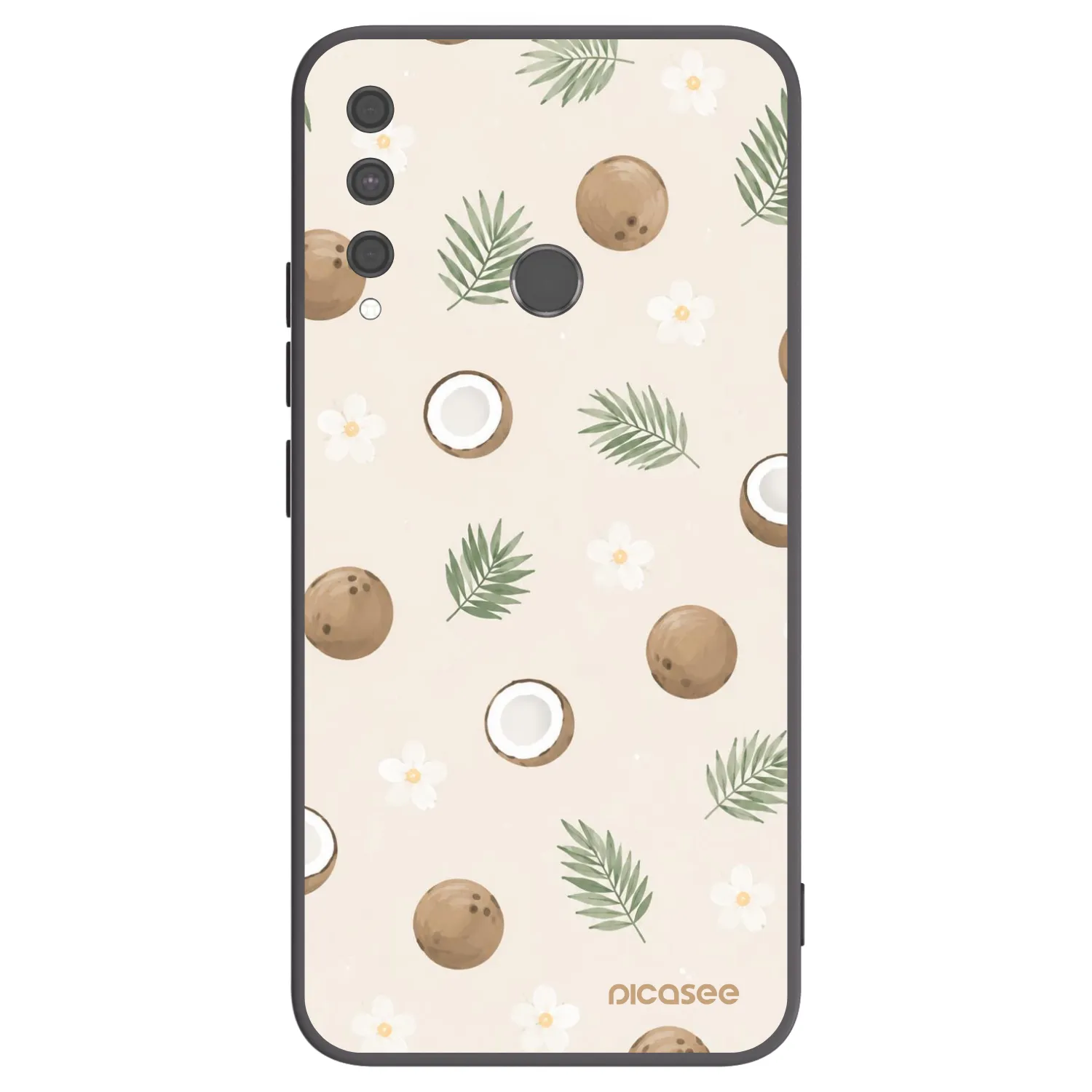 Picasee crna silikonska maskica za Huawei P40 Lite E - Coconut Breeze