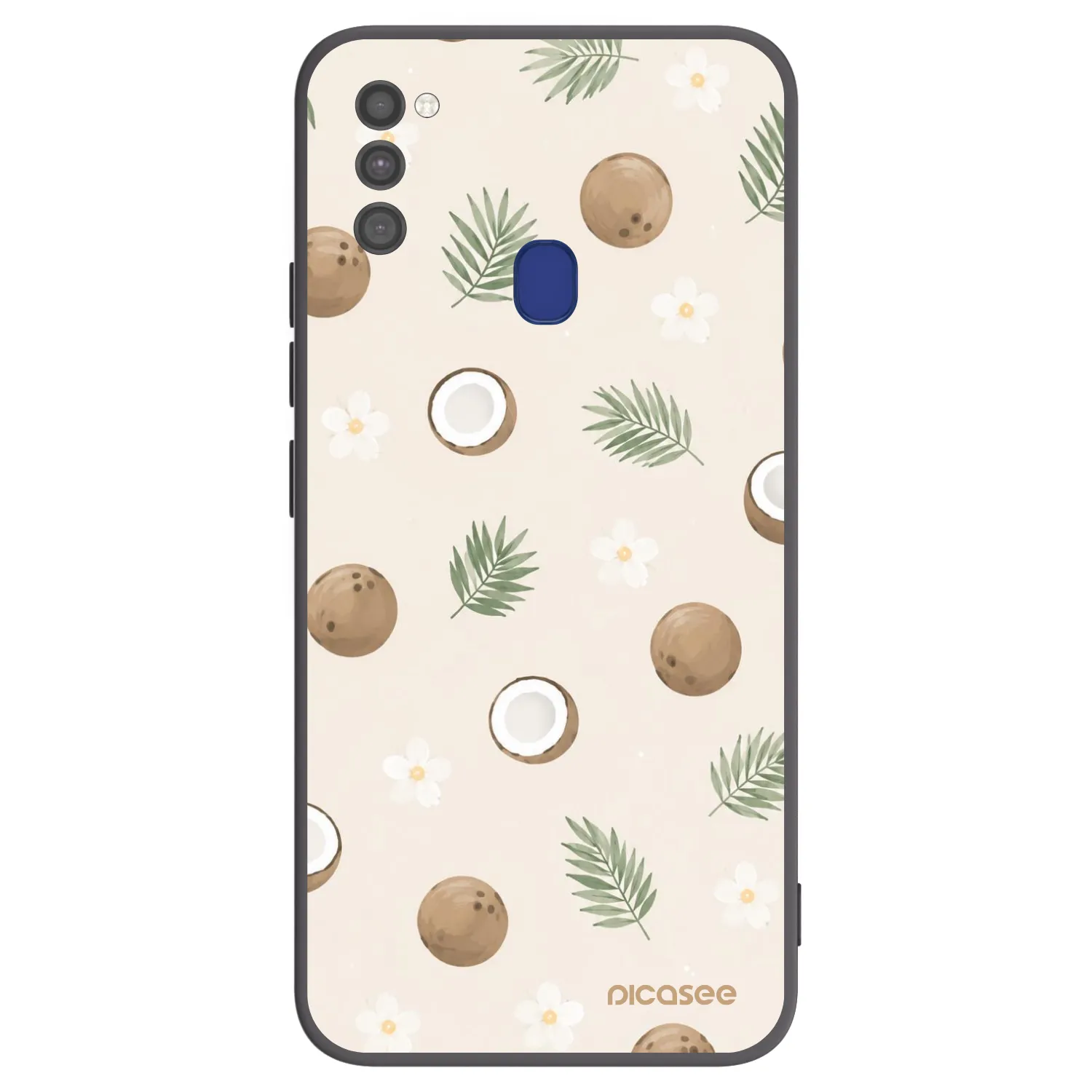 Picasee crna silikonska maskica za Samsung Galaxy M21 M215F - Coconut Breeze