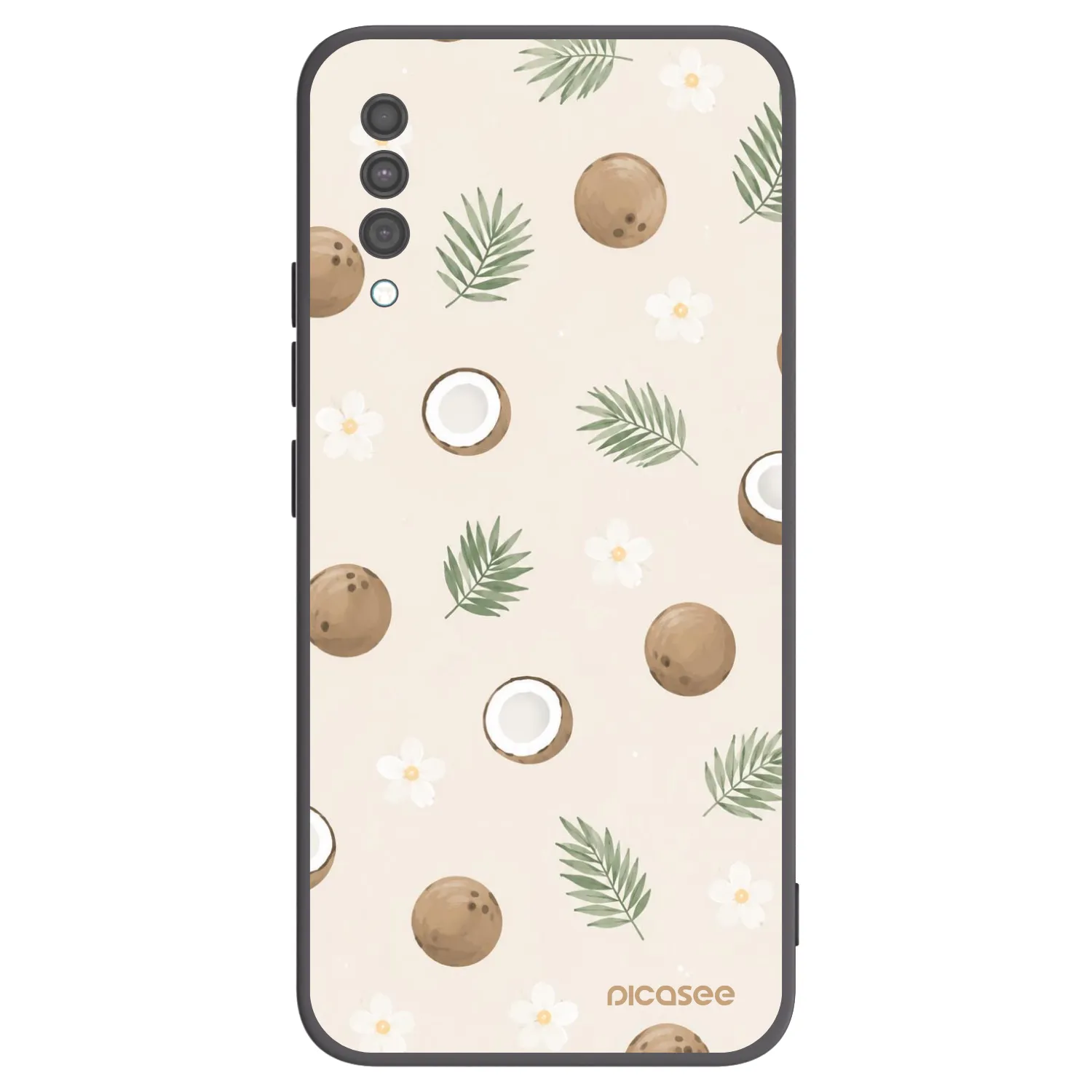 Picasee crna silikonska maskica za Samsung Galaxy A30s A307F - Coconut Breeze