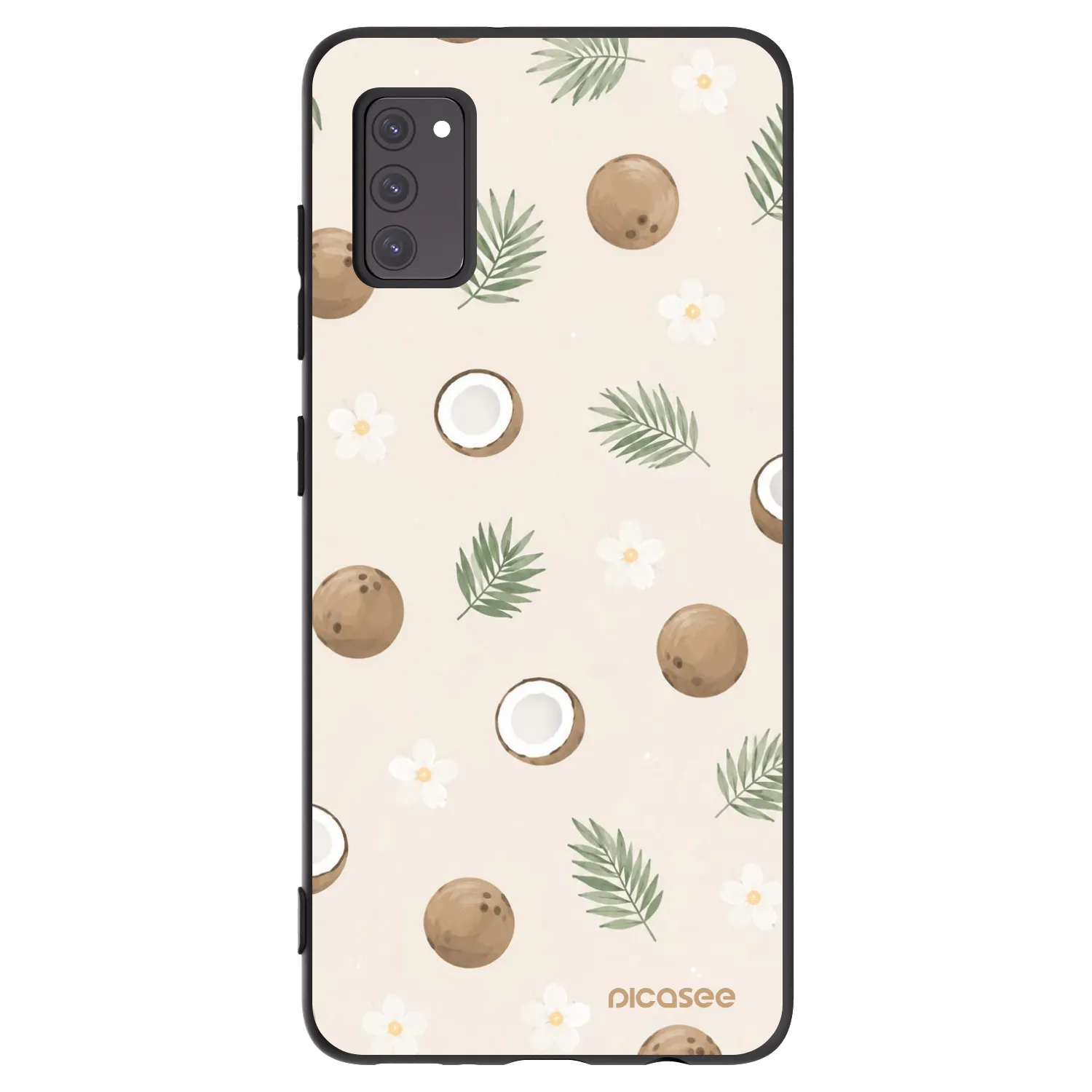 Picasee crna silikonska maskica za Samsung Galaxy A41 A415F - Coconut Breeze